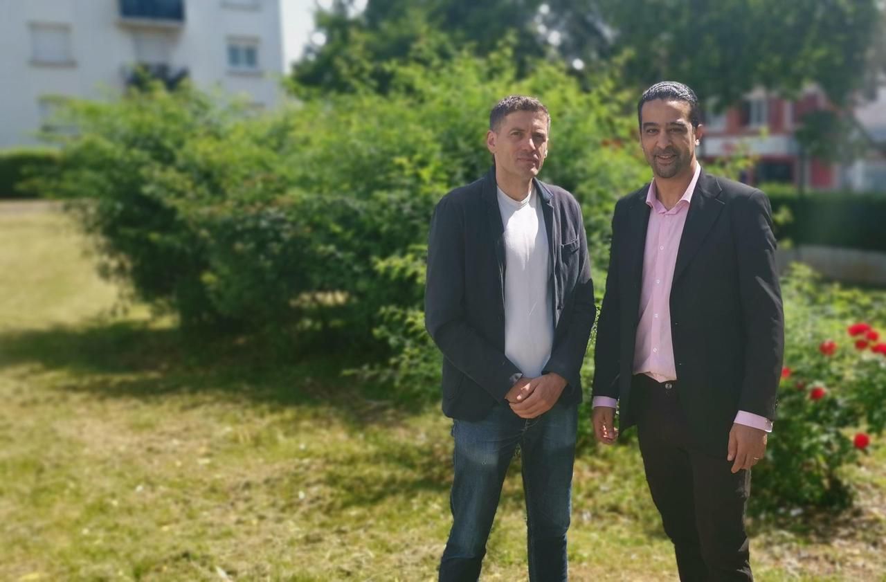 <b></b> Membre du parti écologiste, Mazouni Daho (à gauche) comptera notamment sur Mohamed Laarayi, le responsable de La France Insoumise sur la ville.