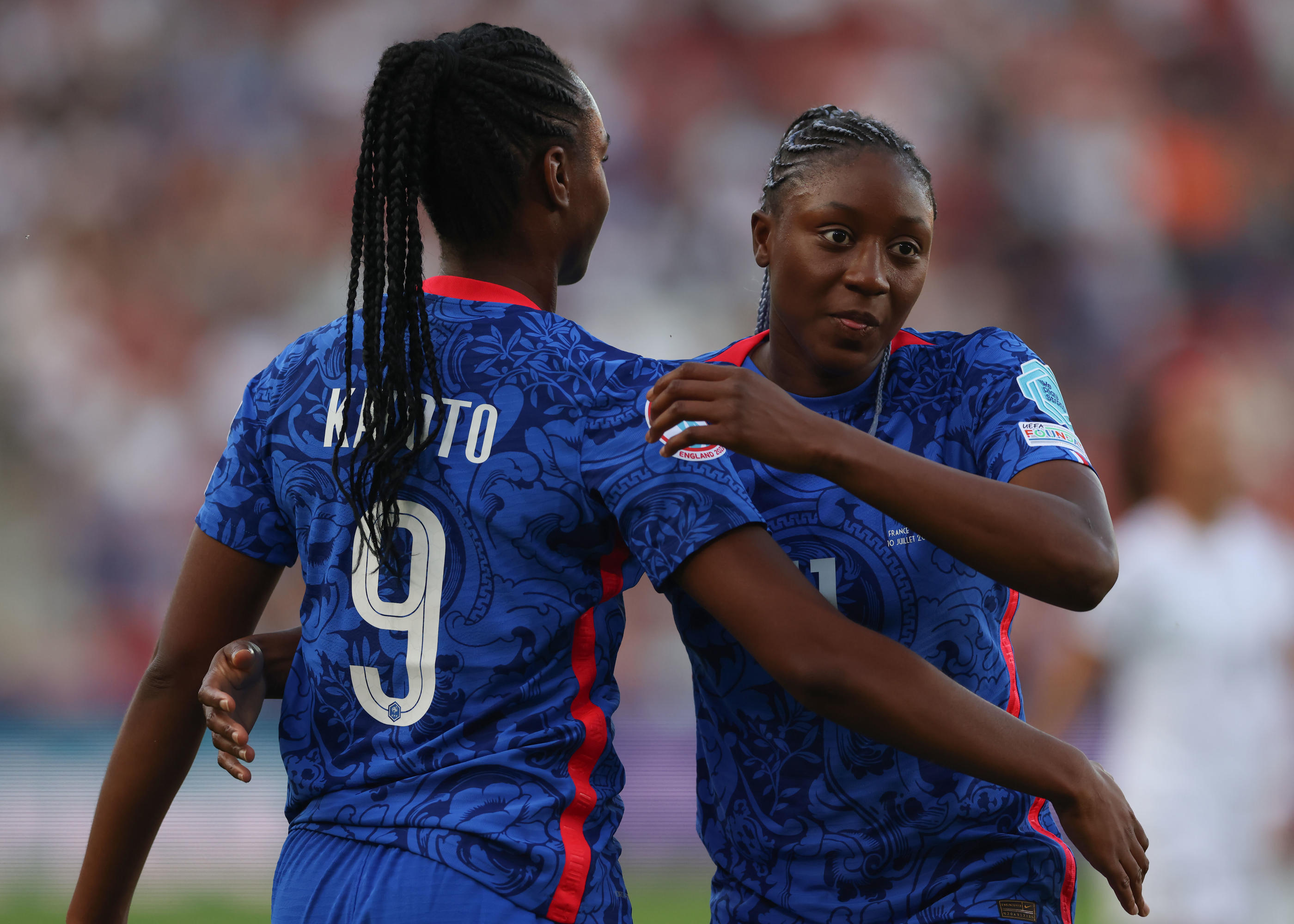Marie-Antoinette Katoto et Kadidiatou Diani ne veulent plus évoluer sous le maillot de l'équipe de France.  Icon sport