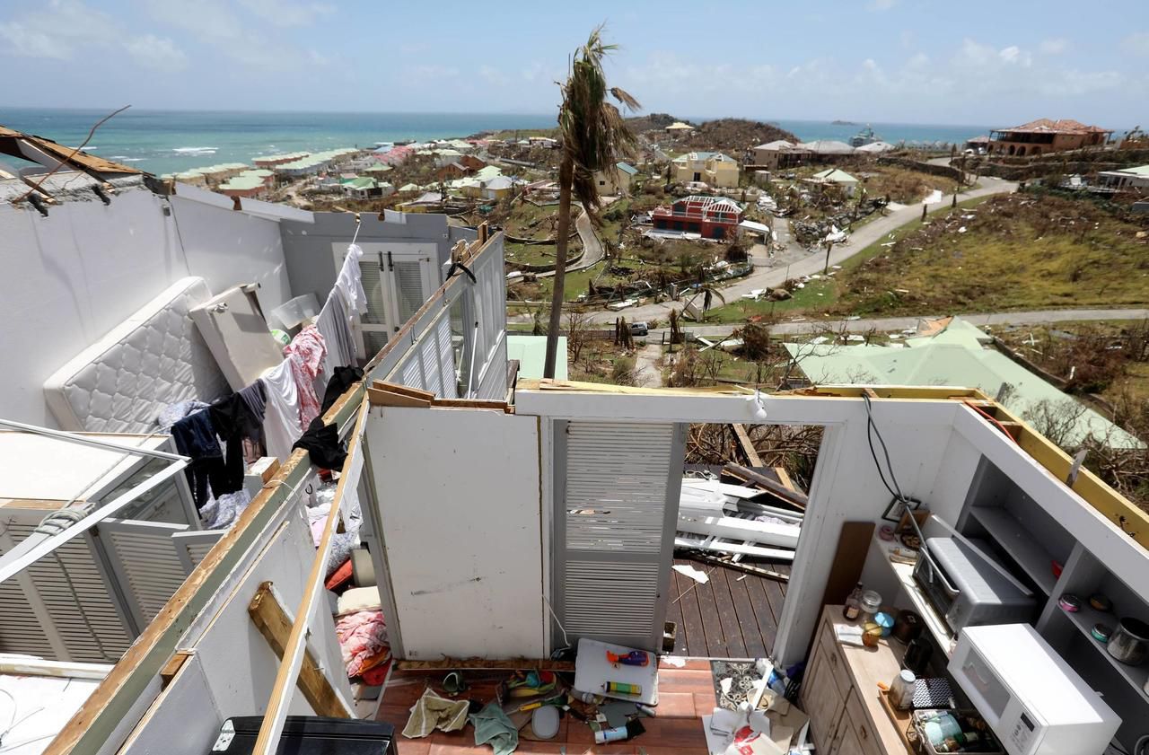 <b></b> Sur l’île de Saint-Martin, 95 % des constructions ont été dévastées par le passage de l’ouragan Irma. 