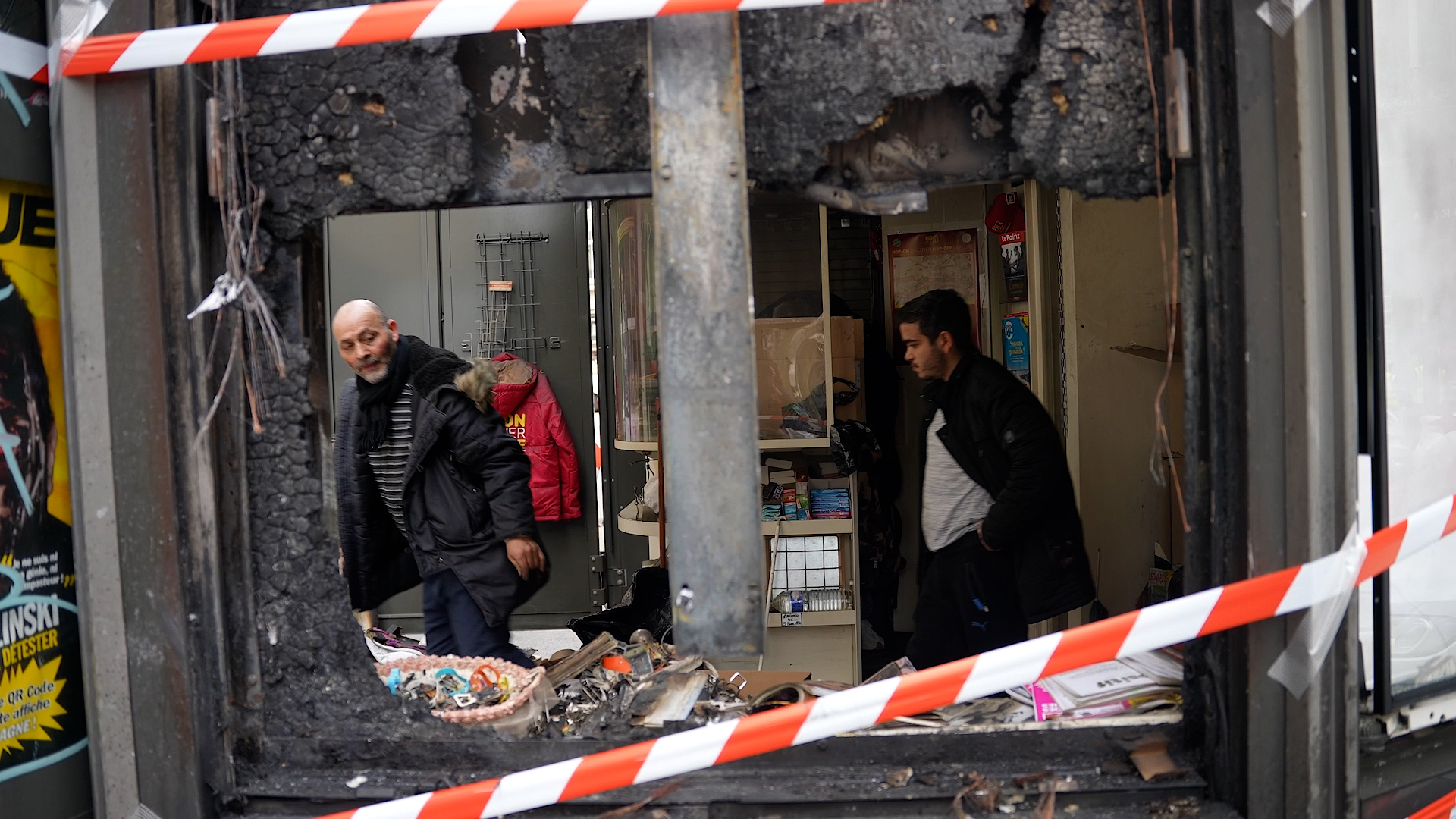 Bassem a vu son kiosque brûler lors de la manifestation du 23 mars. LP/Laura Wojcik