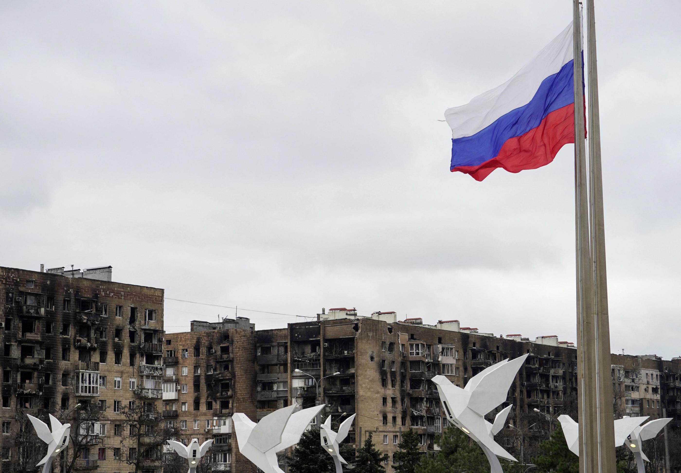 Marioupol est sous contrôle russe. AFP/STRINGER.
