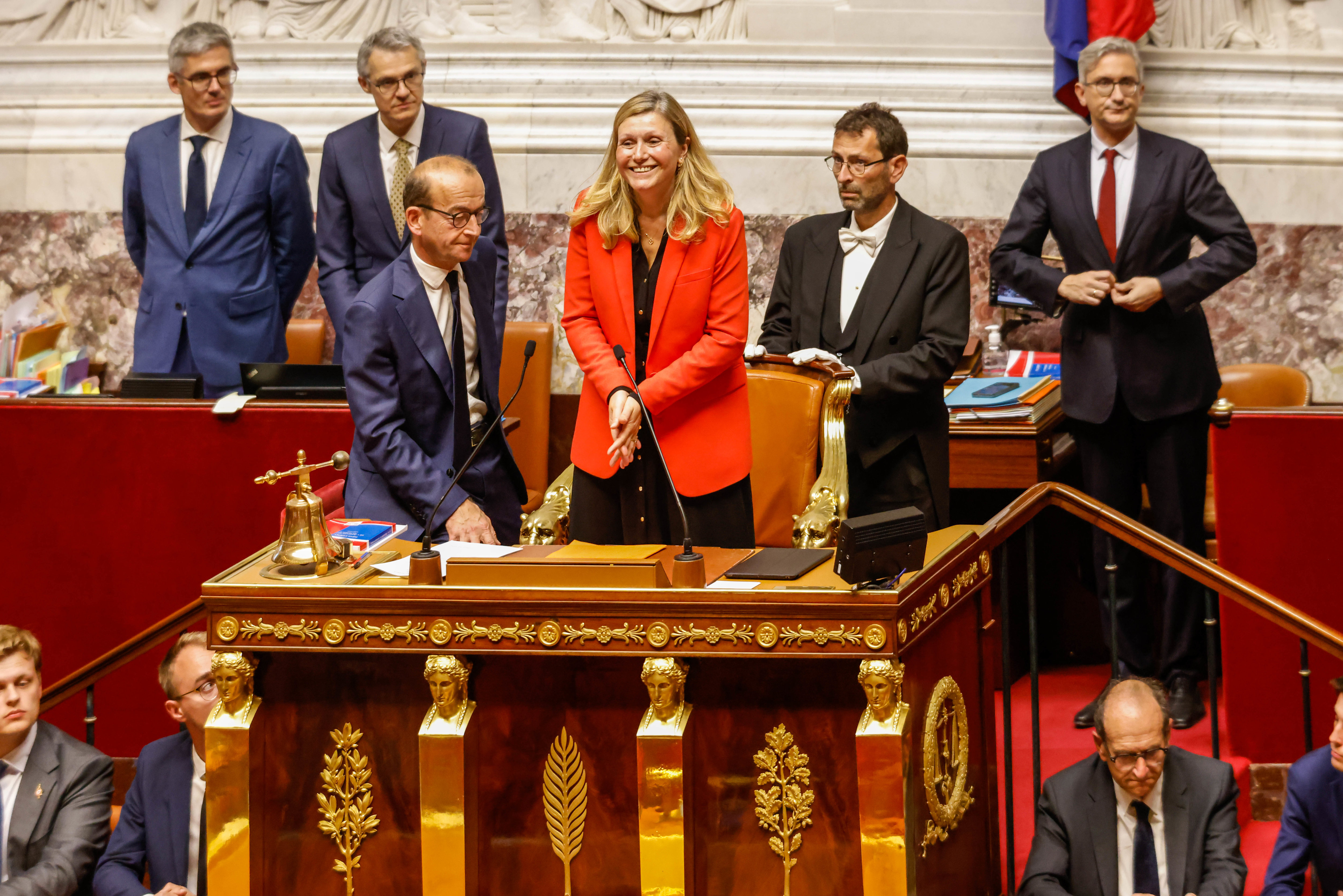 Réélue présidente de l'Assemblée nationale avec 220 voix au troisième tour de scrutin ce jeudi, Yaël Braun-Pivet espère que la nouvelle chambre élue sera «capable de rechercher des compromis, de dialoguer». LP/Olivier Corsan