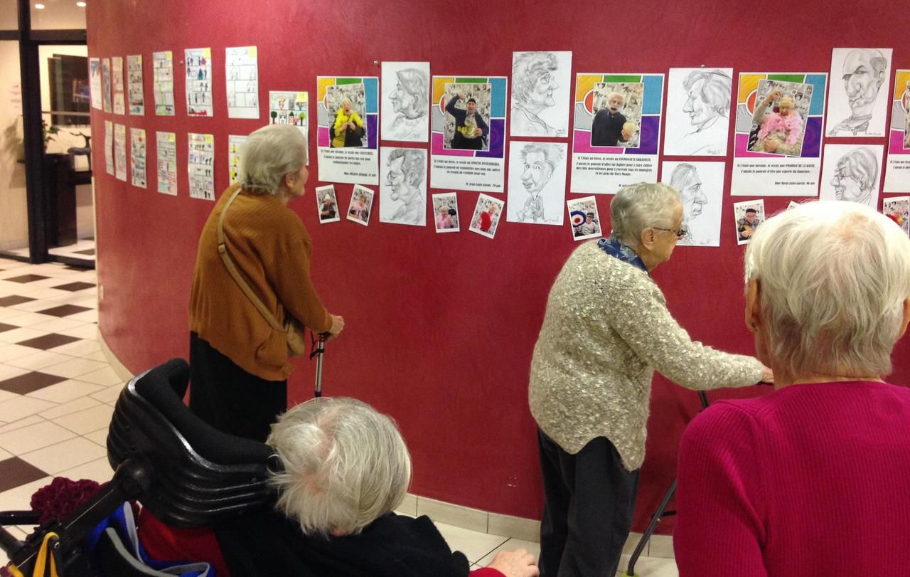 <b></b> Viry-Châtillon, 25 janvier 2018. Les pensionnaires de la maison de retraite Médicis ont participé au festival BD.