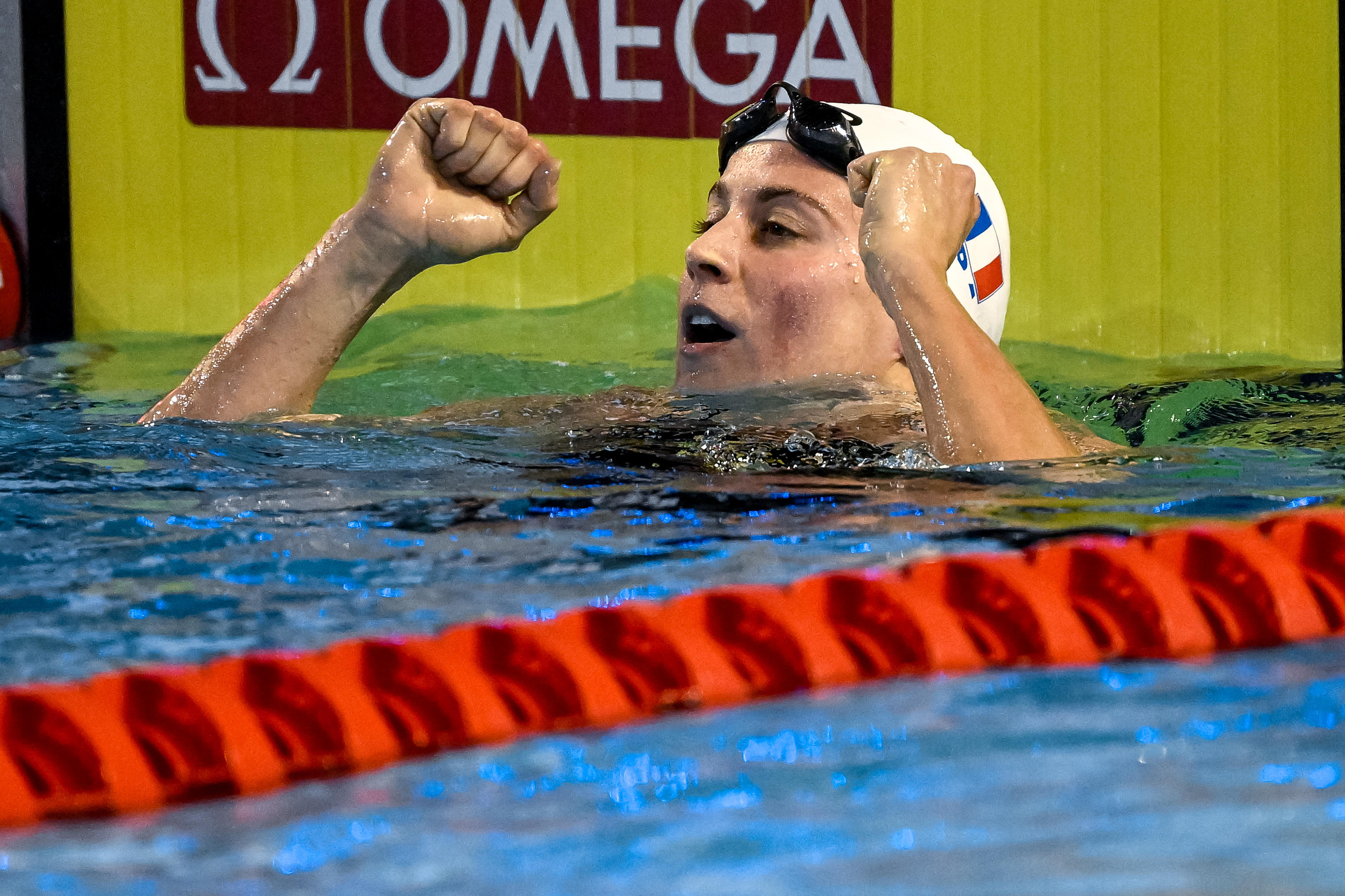 Après l'or sur 100 m 4 nages, Charlotte Bonnet a décroché la médaille d'argent sur le 200 m 4 nages lors des championnats d'Europe en petit bassin. Abaca/Icon sport