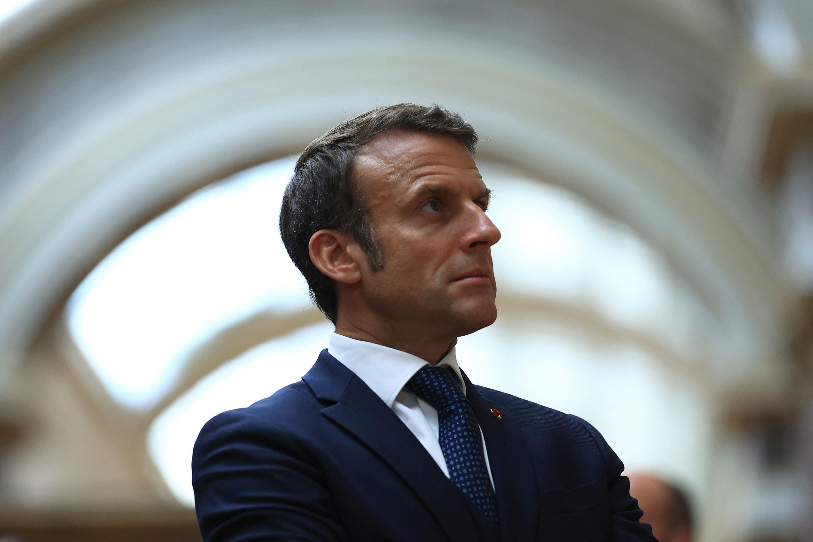 Emmanuel Macron à Paris, le 7 juin 2023. AFP/Aurelien Morissard