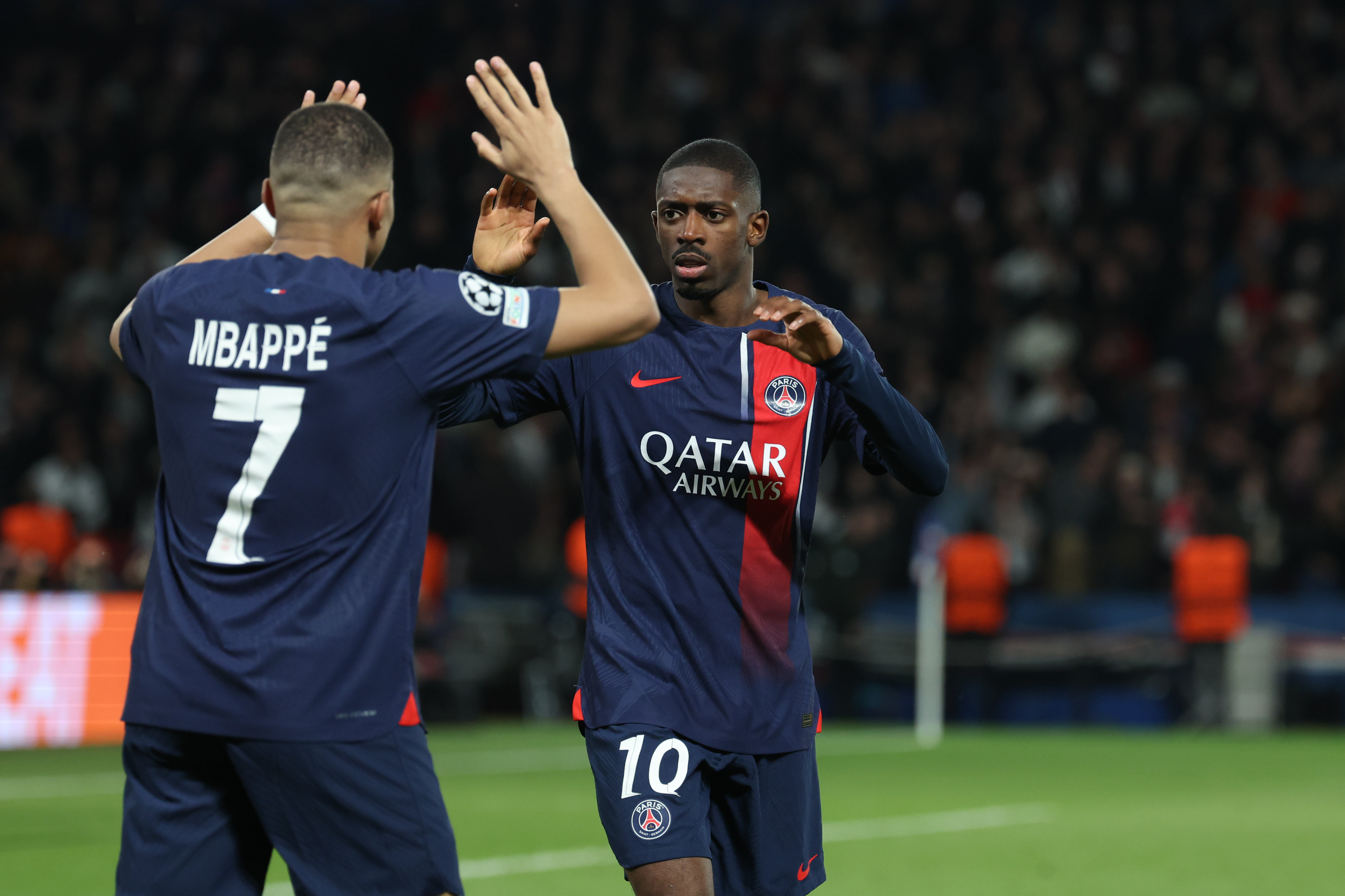 Kylian Mbappé et Ousmane Dembélé portent le Paris Saint-Germain cette saison. LP/Arnaud Journois