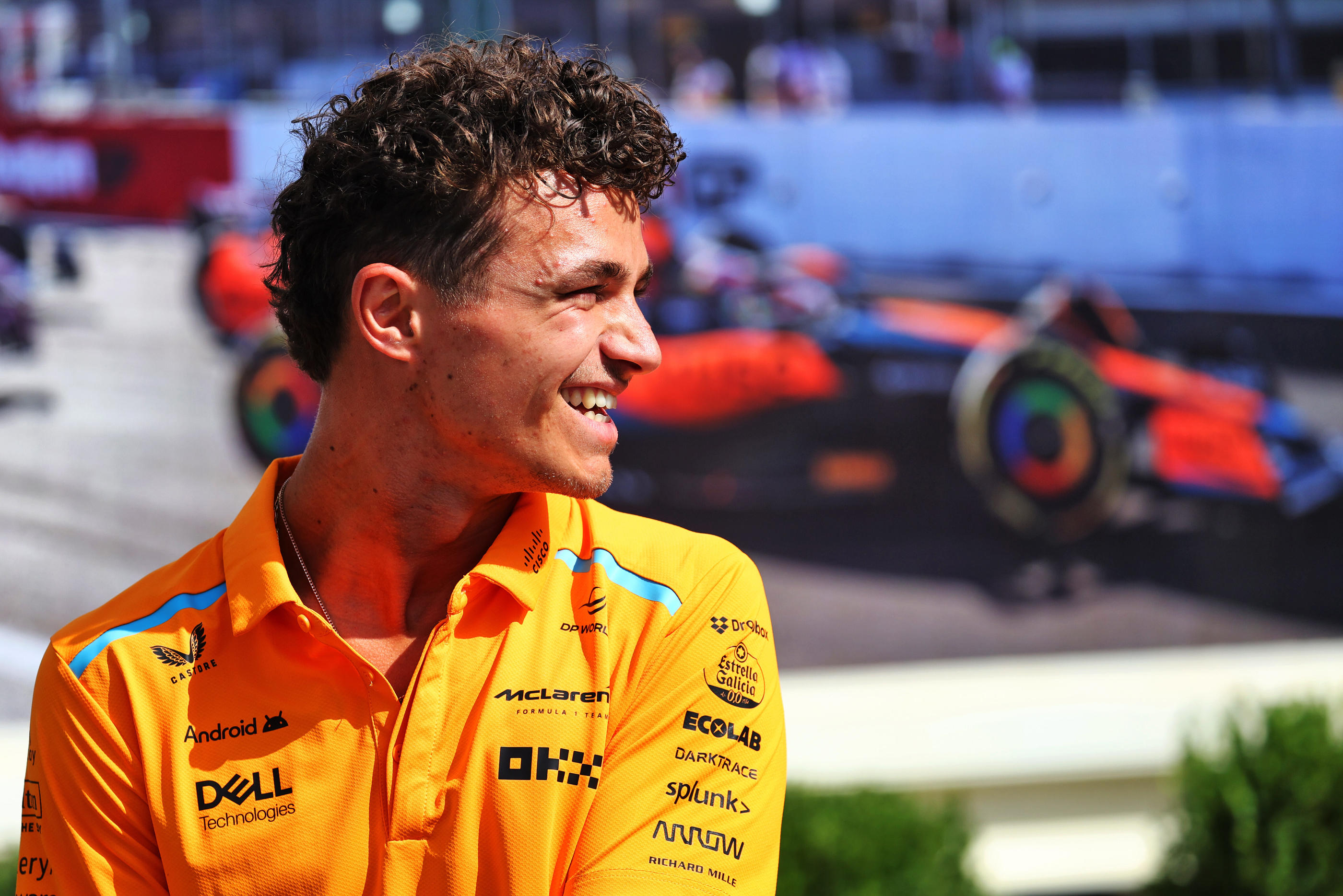 Lando Norris avant le Grand Prix d'Azerbaïdjan. Icon Sport.