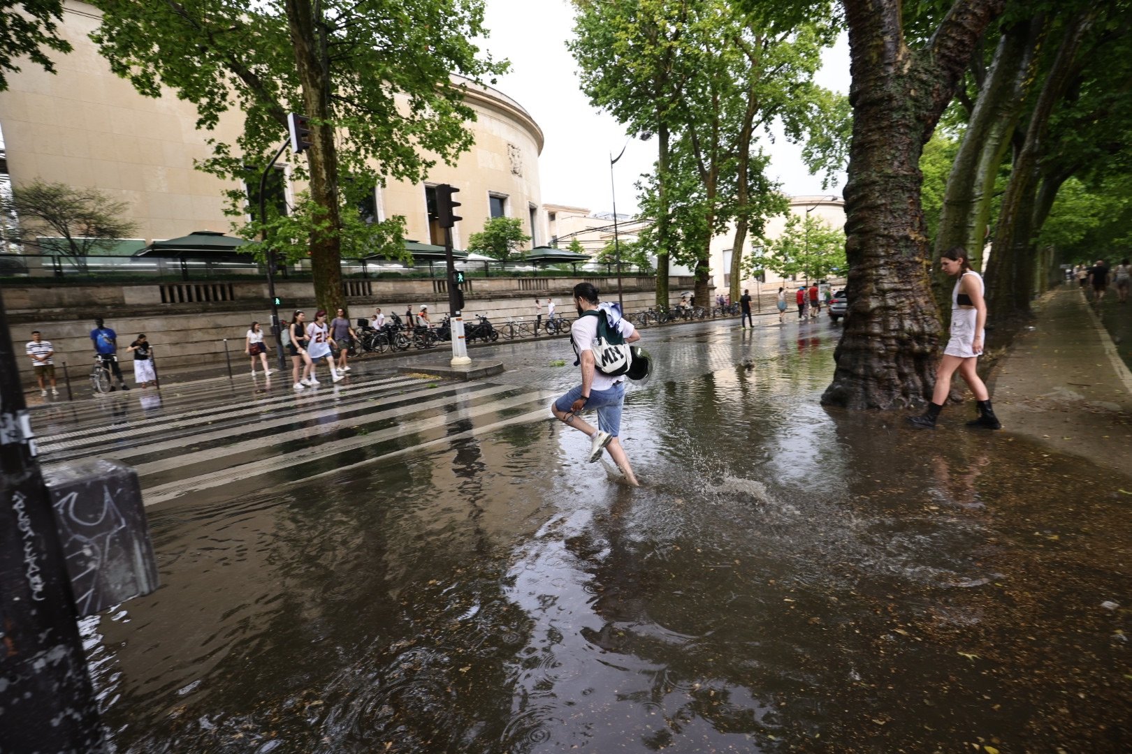 Les orages violents sont très nombreux en France ces derniers jours. Ici à Paris le 17 juin. LP/Olivier Arandel