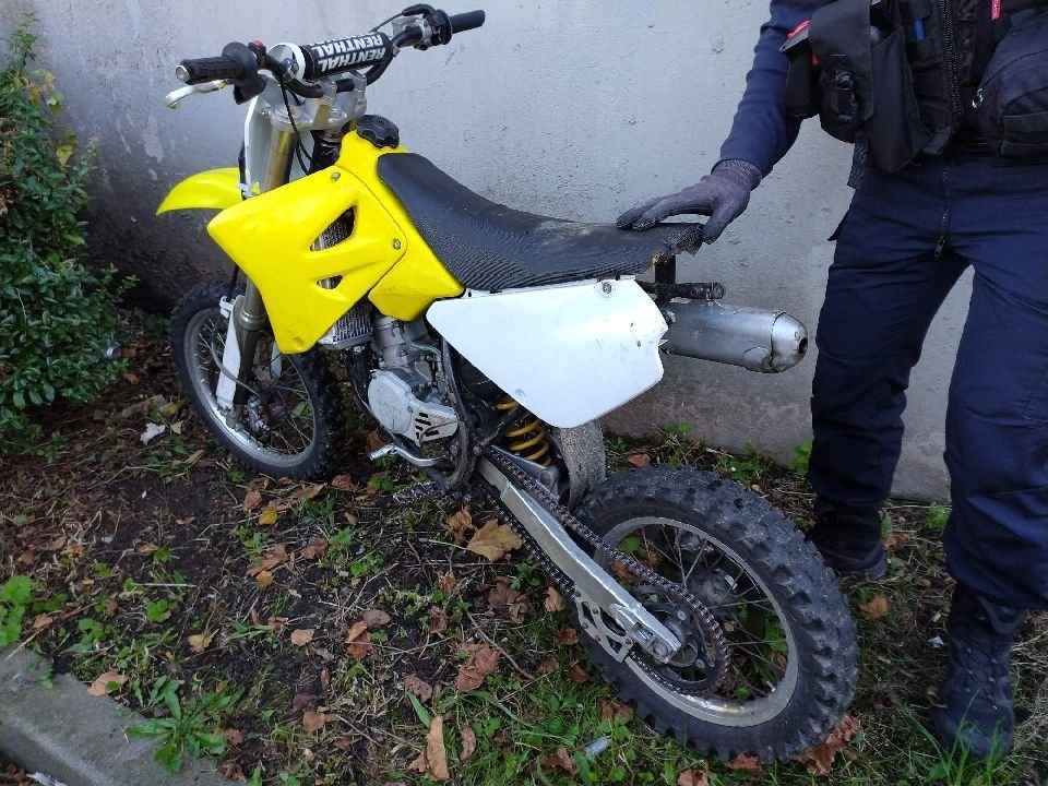 Savigny-le-Temple, le 6 octobre 2022. Une moto sans immatriculation a été saisie lors de l'opération anti-rodéo menée par les policiers avenue Jules Valles. Police nationale