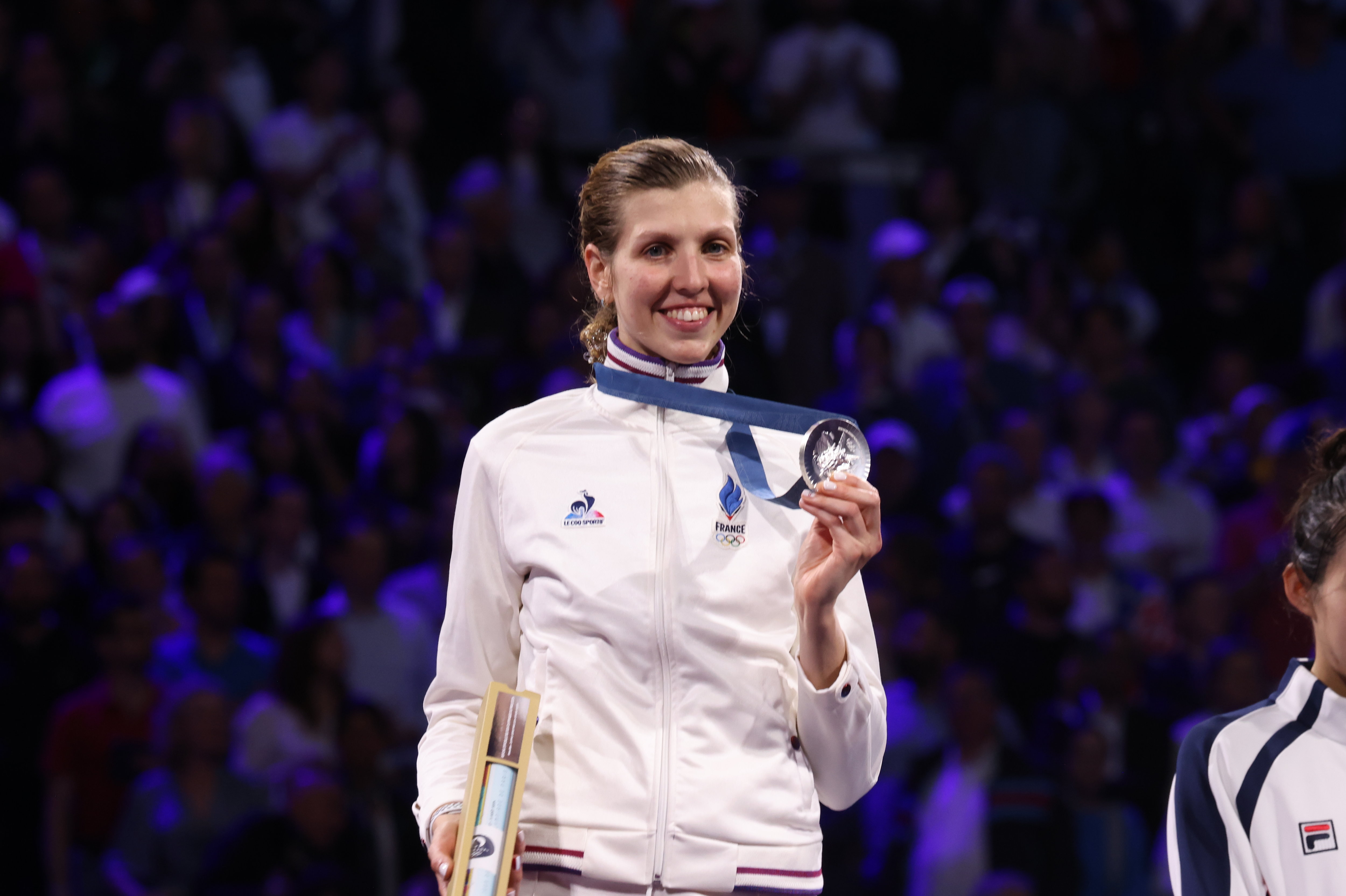 Auriane Mallo-Breton a remporté la médaille d'argent à l'épée.
LP/ Jean-Baptiste Quentin