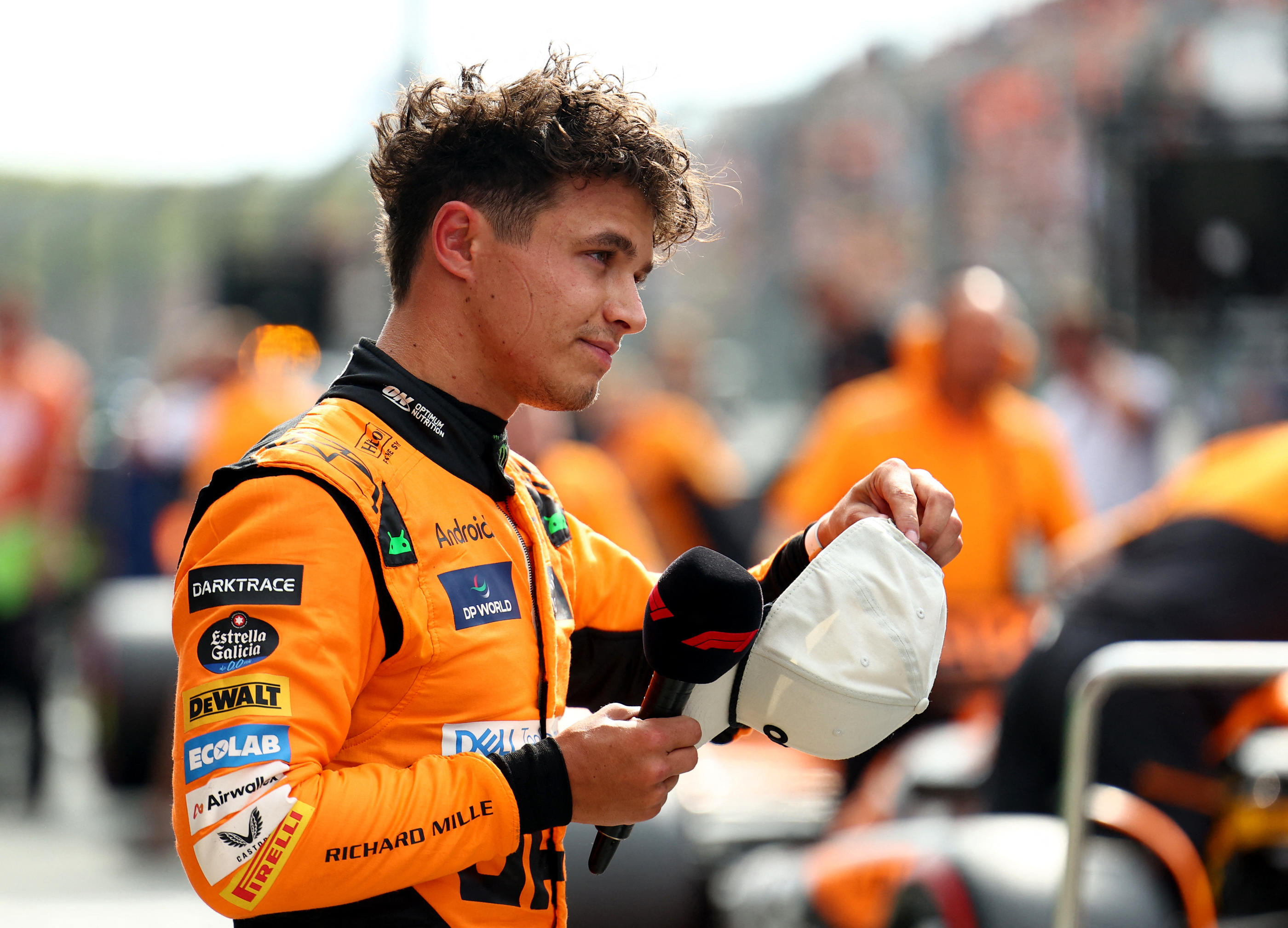 Lando Norris partira en pole, ce dimanche pour le GP des Pays-Bas. Reuters/Lisi Niesner