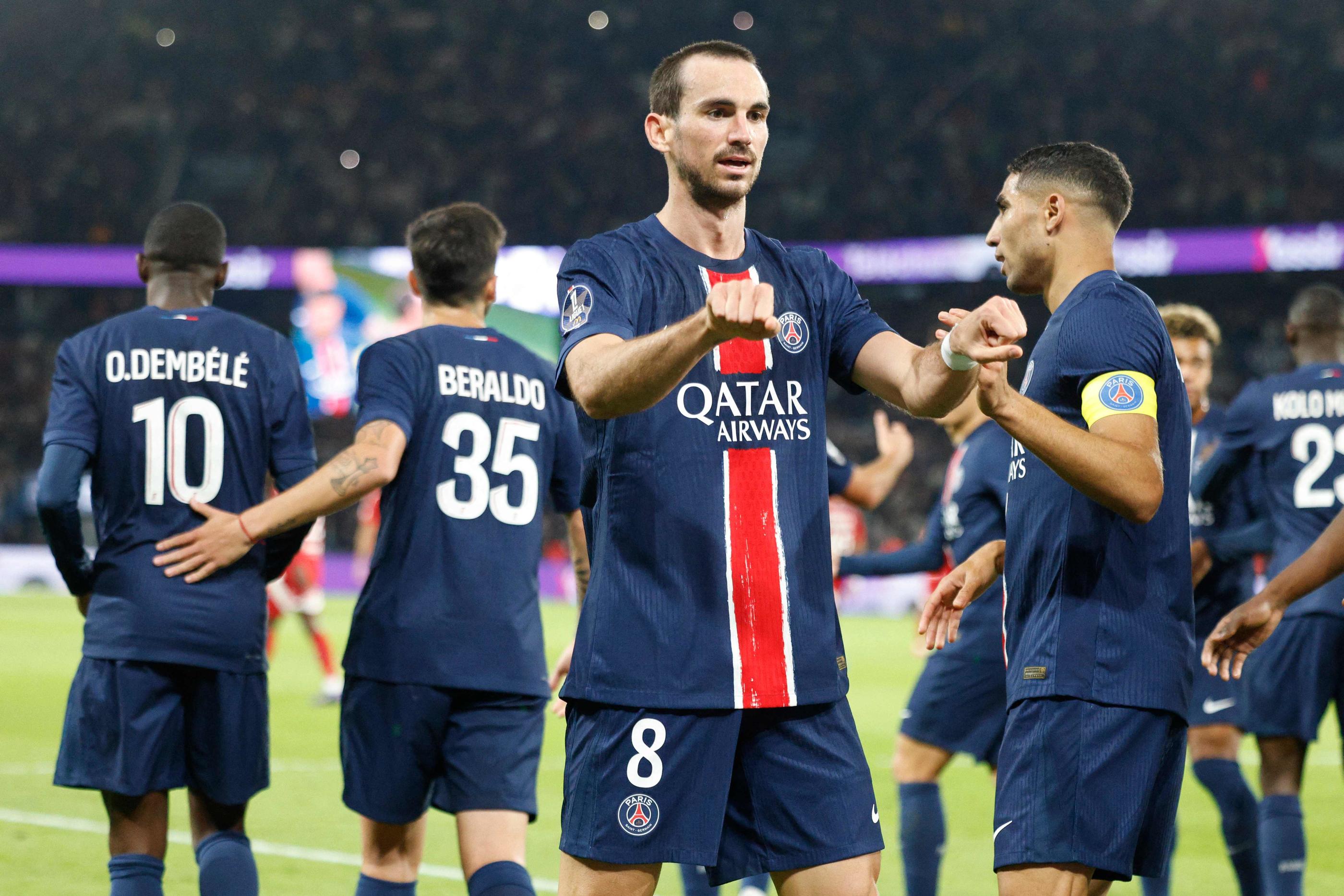 Fabian Ruiz a inscrit un but somptueux d’un enroulé du gauche. AFP/Geoffroy Van Der Hasselt