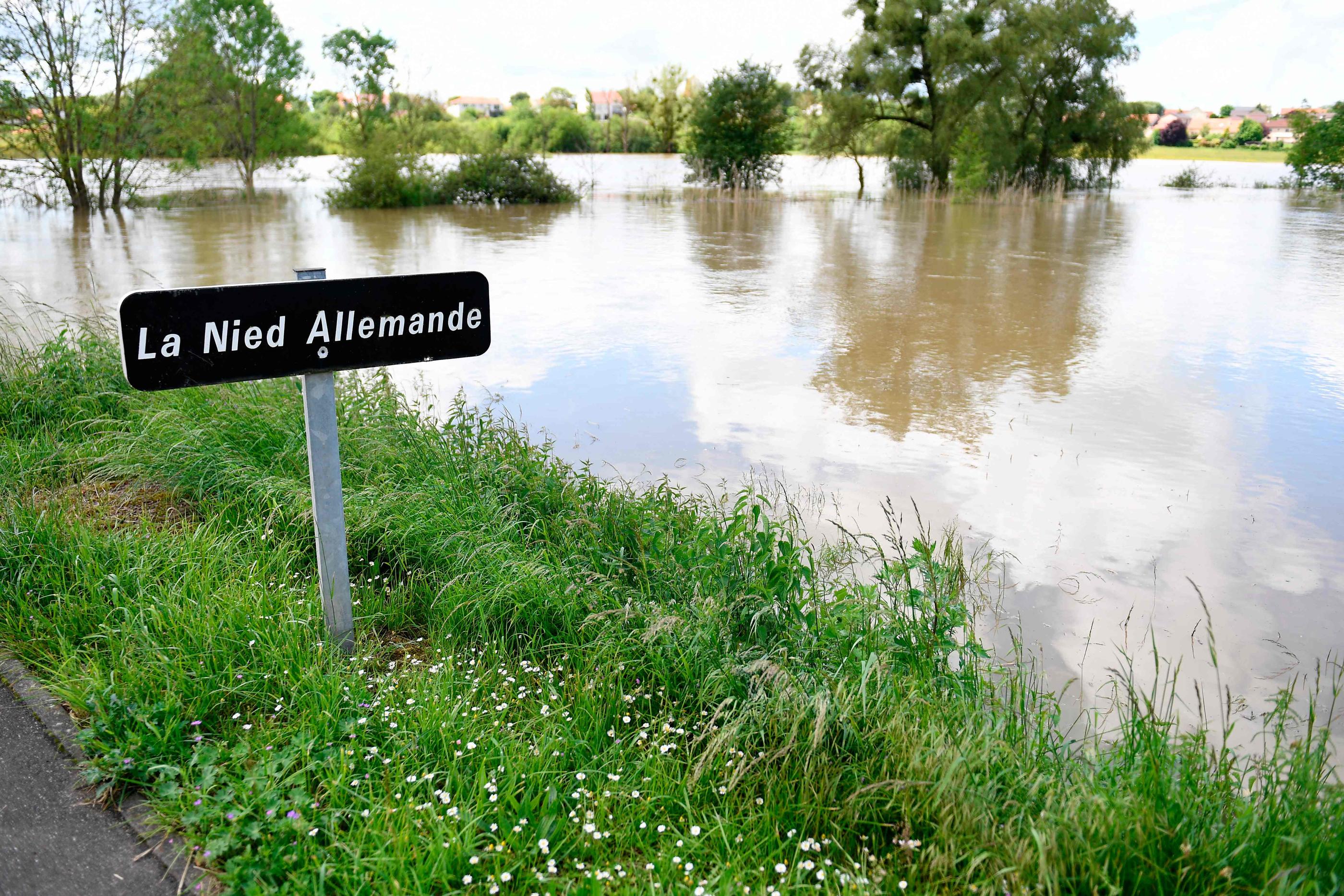 Des crues exceptionnelles sont attendues sur la Nied (Moselle) et sur la Vezouze (Meurthe-et-Moselle). AFP/ Jean-Christophe Verhaegen.