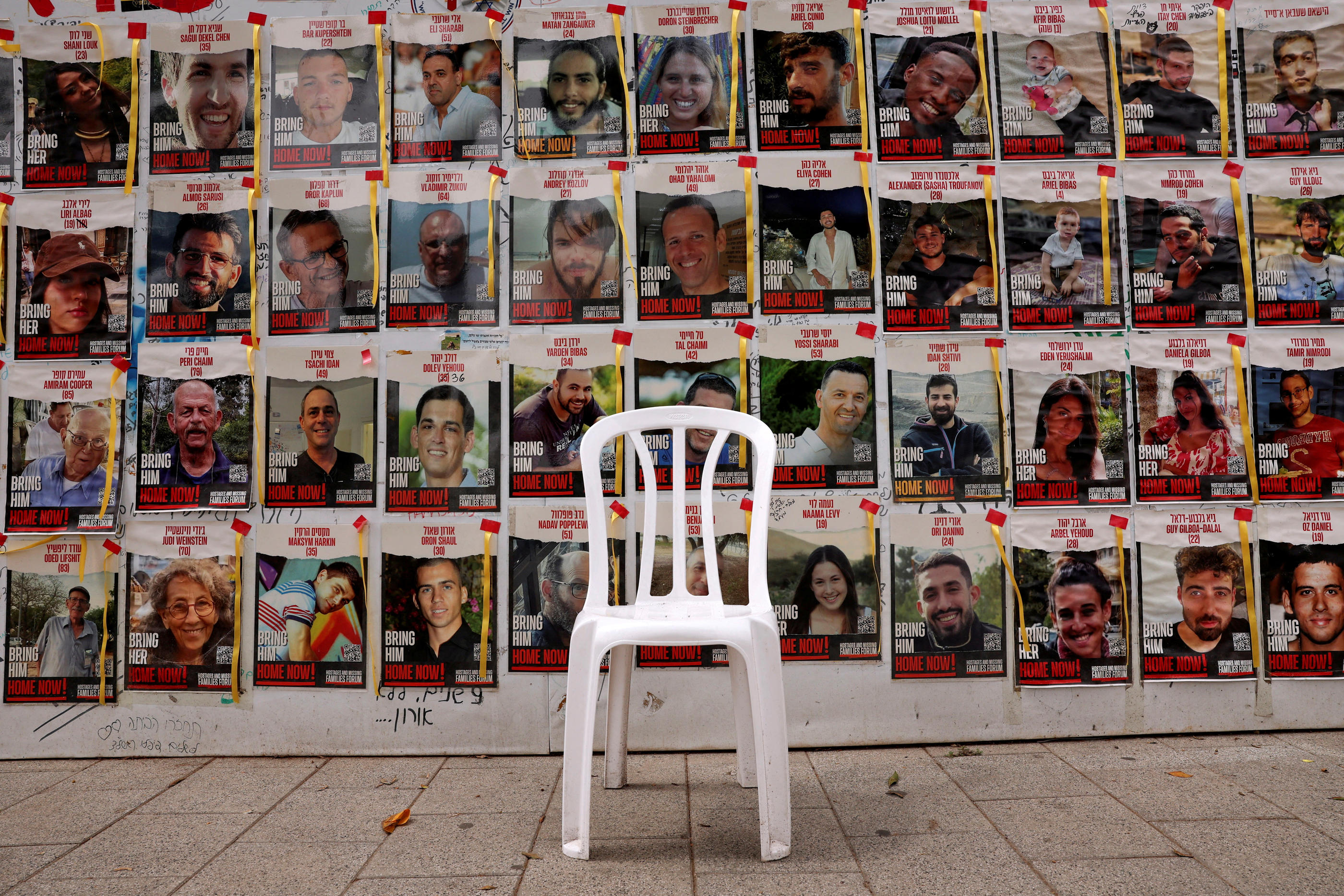 129 otages se trouvent toujours la bande de Gaza, selon Israël. Reuters / Shannon Stapleton