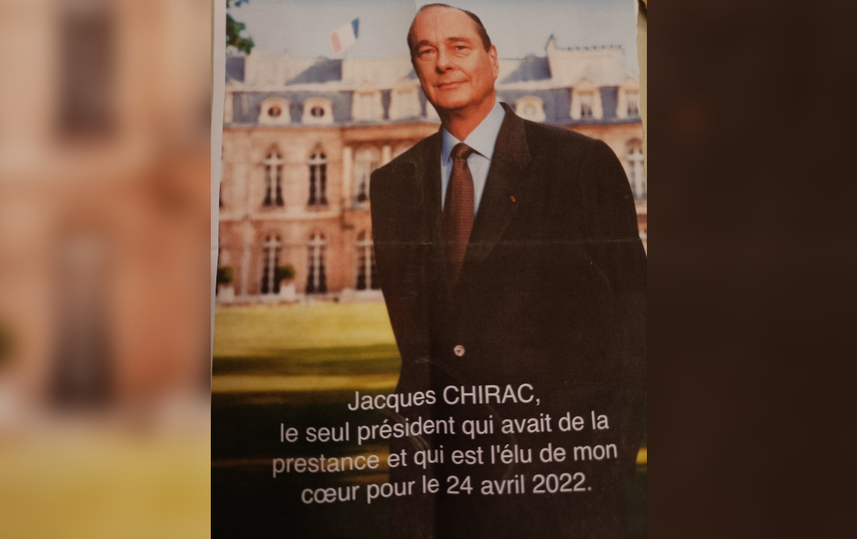 Dans le Ve arrondissement, on vote encore — avec passion — pour Jacques Chirac, le «seul président qui avait de la prestance». DR