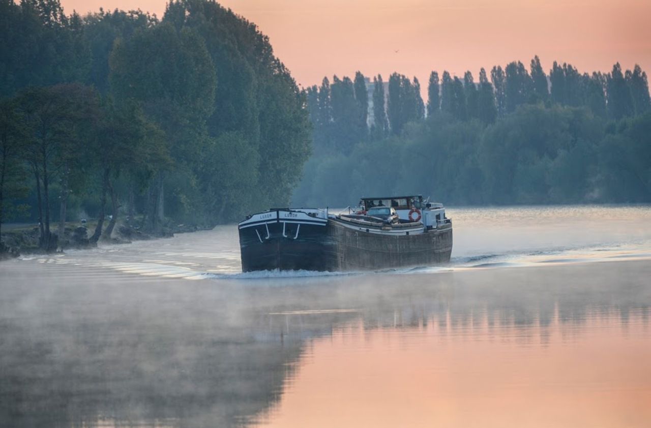 <b></b> Illustration. Une trentaine de photographies dépeignent la vie des mariniers et leur parcours sur l’eau