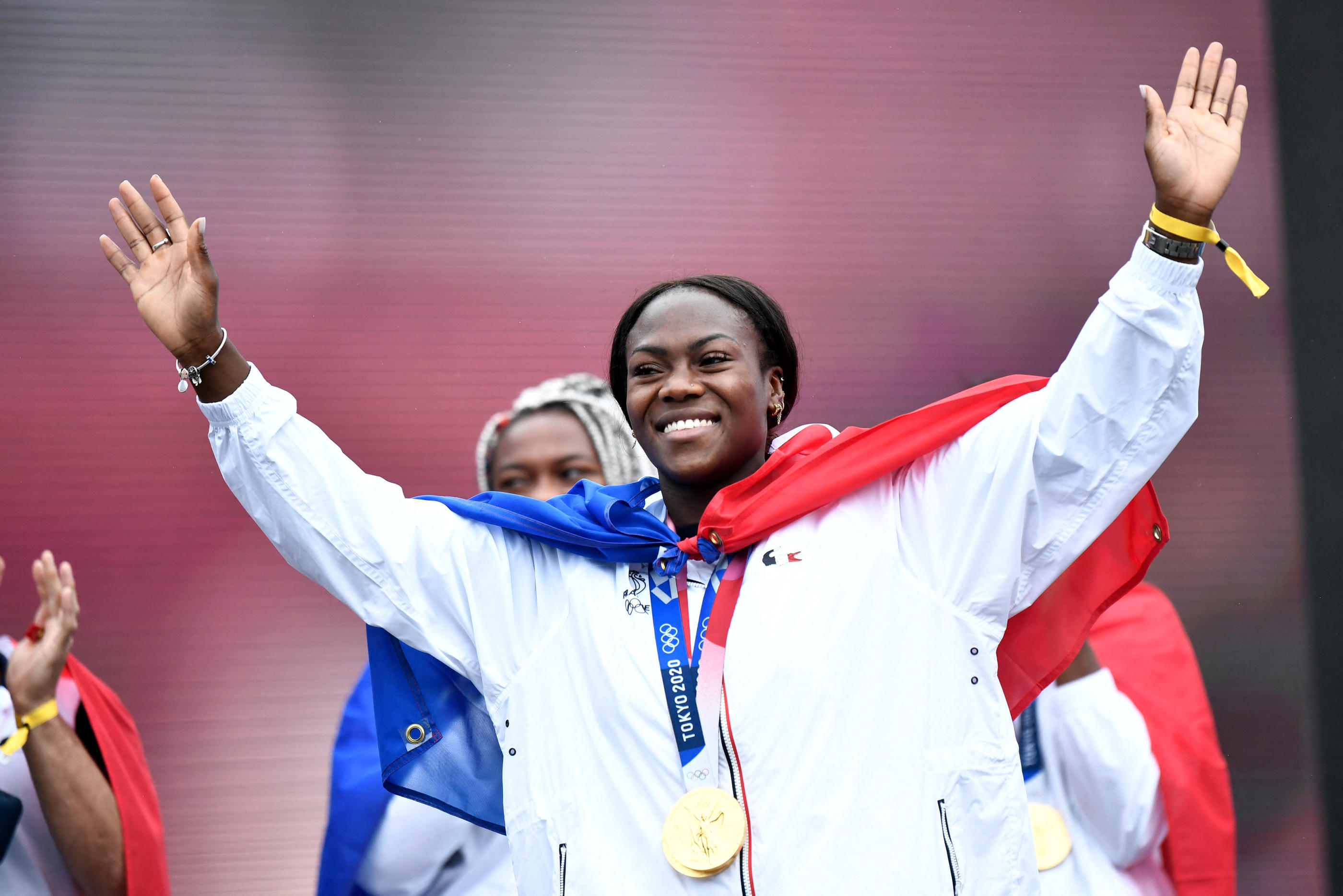 Clarisse Agbégnénou,  double championne olympique aux Jeux de Tokyo, a annoncé sur les réseaux sociaux qu'elle attendait un heureux évènement. AFP/Stéphane de Sakutin