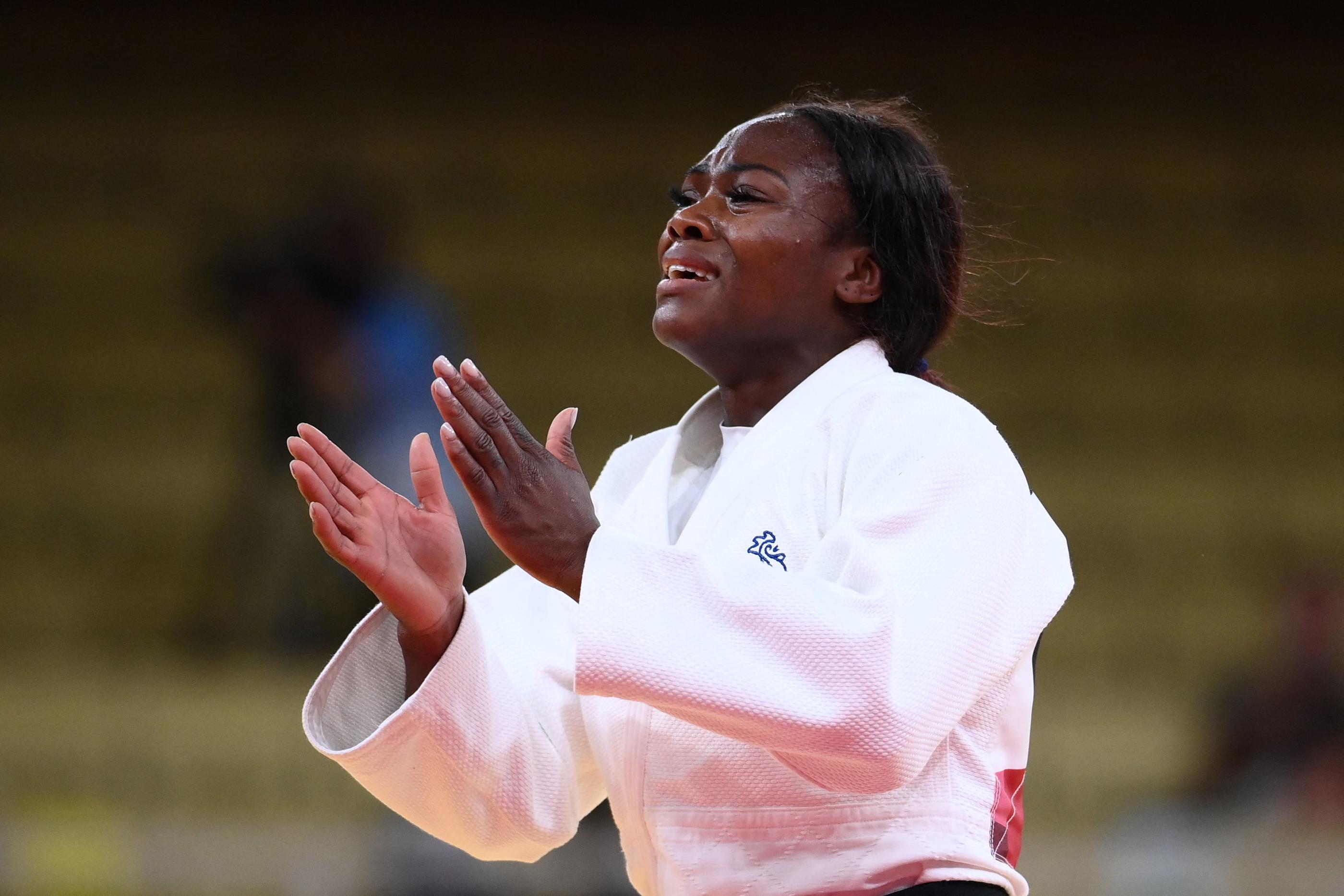 Clarisse Agbégnénou a réussi son incroyable pari de devenir championne olympique à Tokyo, cinq ans après sa médaille d'argent à Rio. AFP/Franck Fife