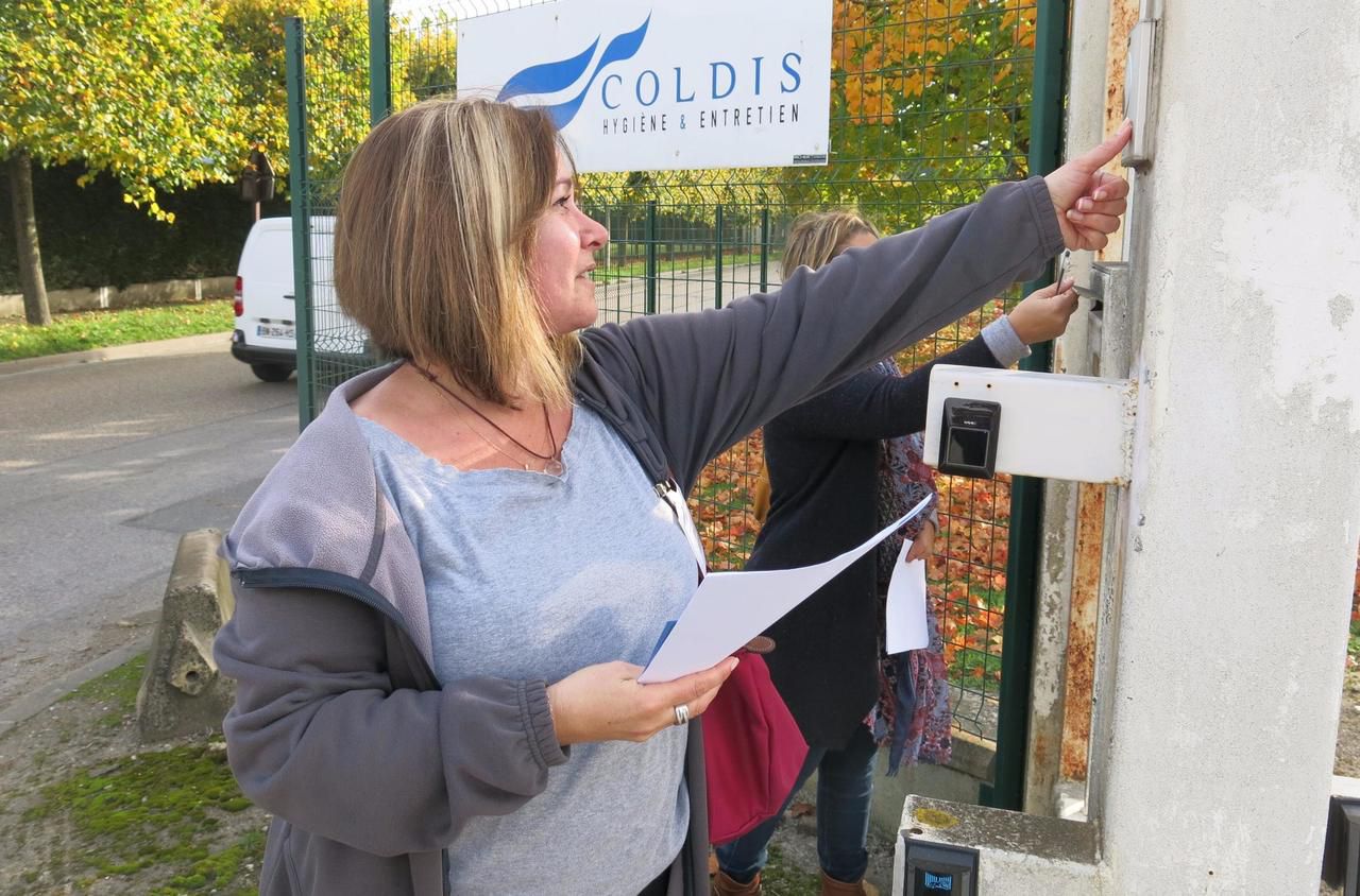 <b></b> Gretz-Armainvilliers, ce jeudi matin. Nathalie, secondée par Sara et Rkia, ont démarché des entreprises de la zone industrielle Eiffel. 