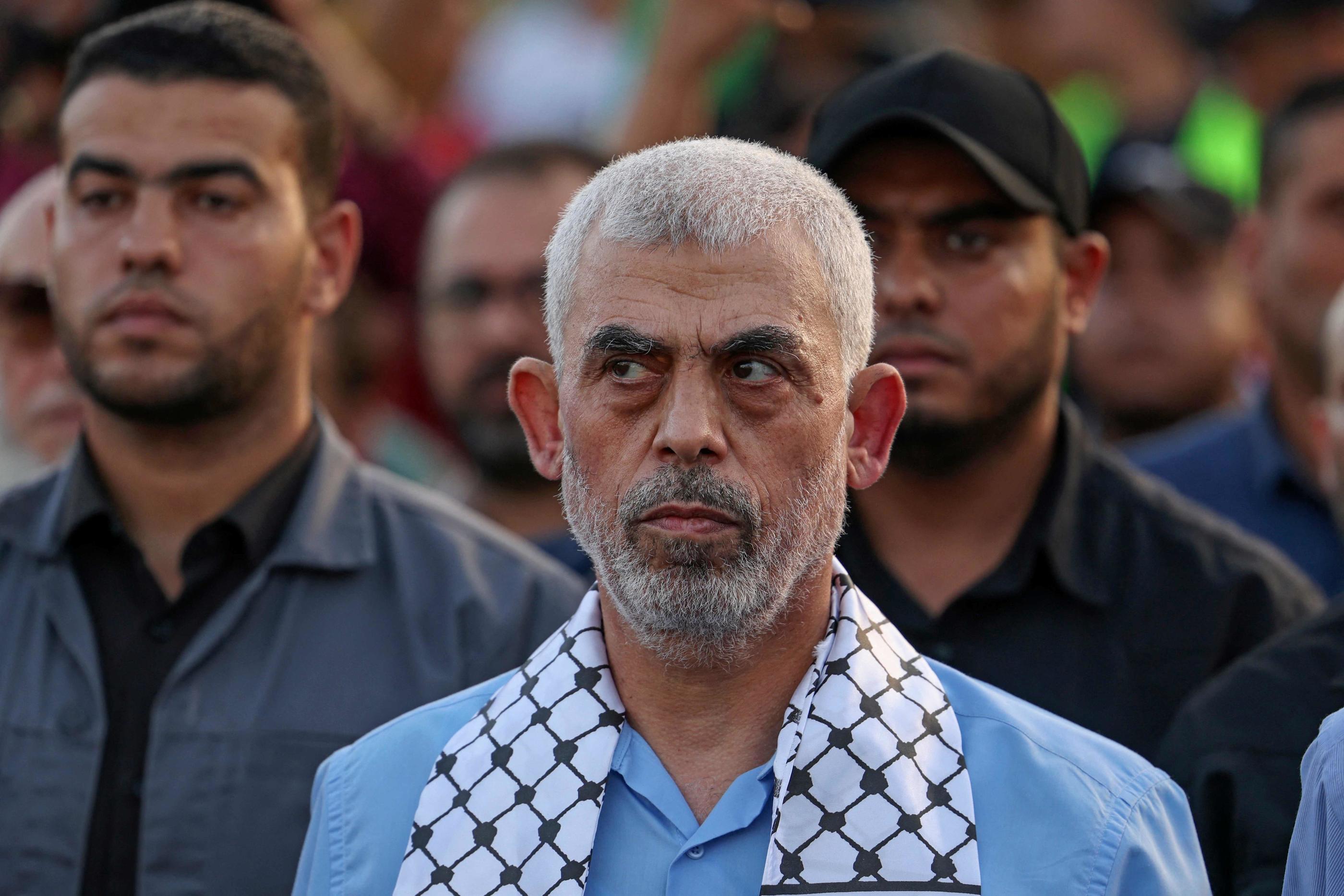 Yahya Sinouar est devenu le chef du Hamas dans la bande de Gaza en 2017, après avoir passé 23 ans dans les geôles israéliennes. AFP / MAHMUD HAMS