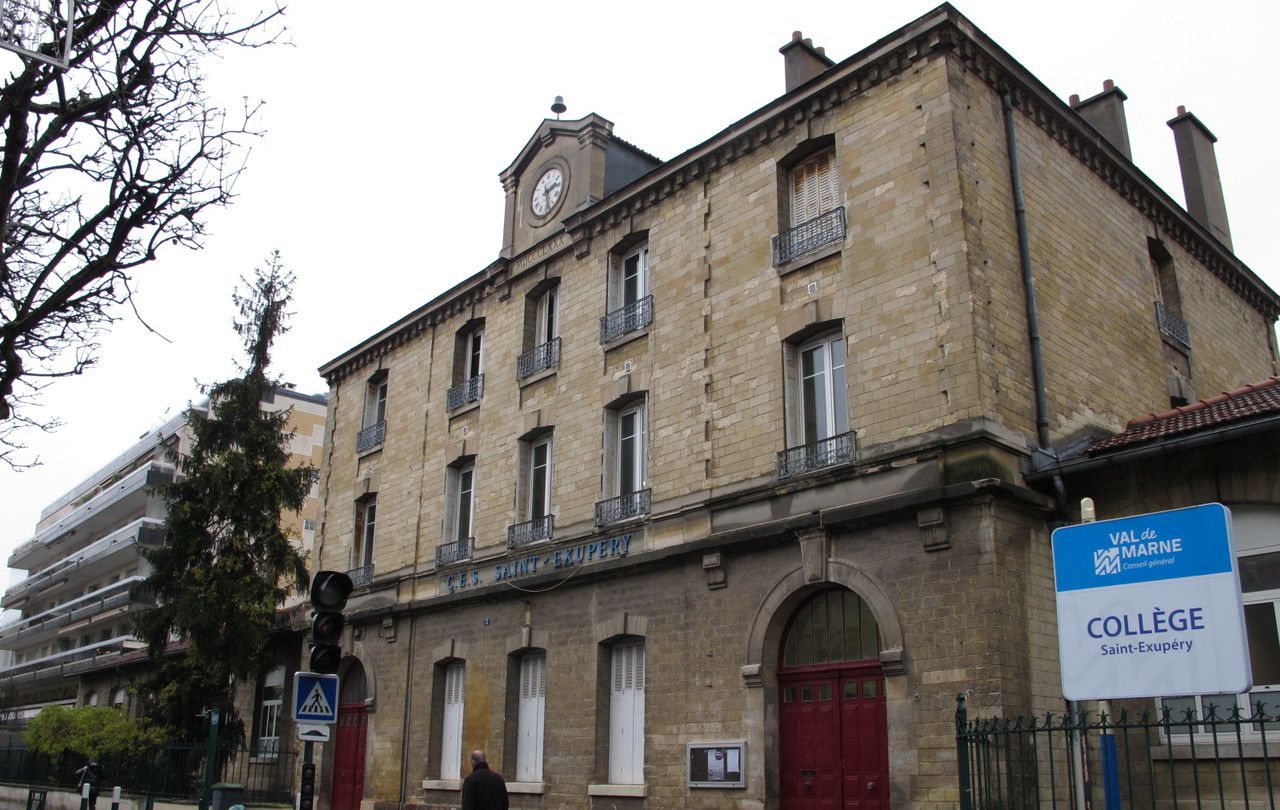 Situé en plein cœur de Vincennes, le collège Saint-Exupéry va être en partie détruit avant d'être reconstruit en raison d'une importante pollution des sols, découverte en 2017. LP/Laure Parny