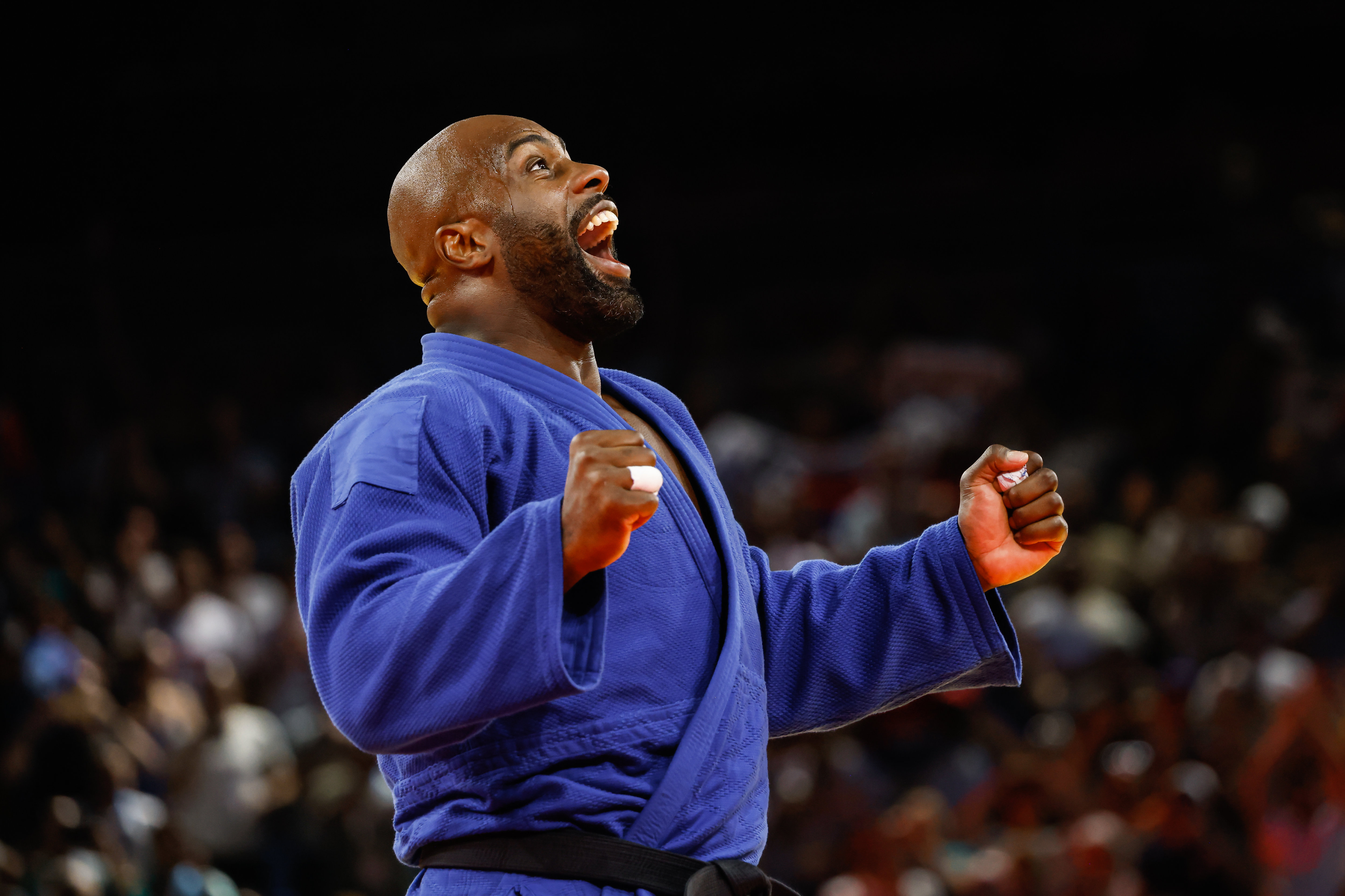 Teddy Riner peut exulter. Il est champion olympique, chez lui, à Paris. LP/Olivier Corsan