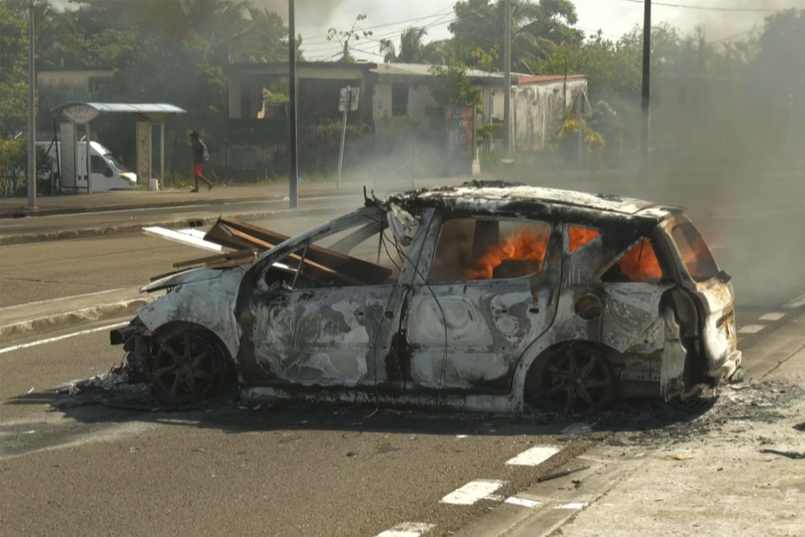 Face aux violences qui agitent la Martinique, la mise en place d'un couvre-feu a été décrété par le préfet. Il prend effet dès ce mercredi 18 septembre. AFP/Thomas Thurar