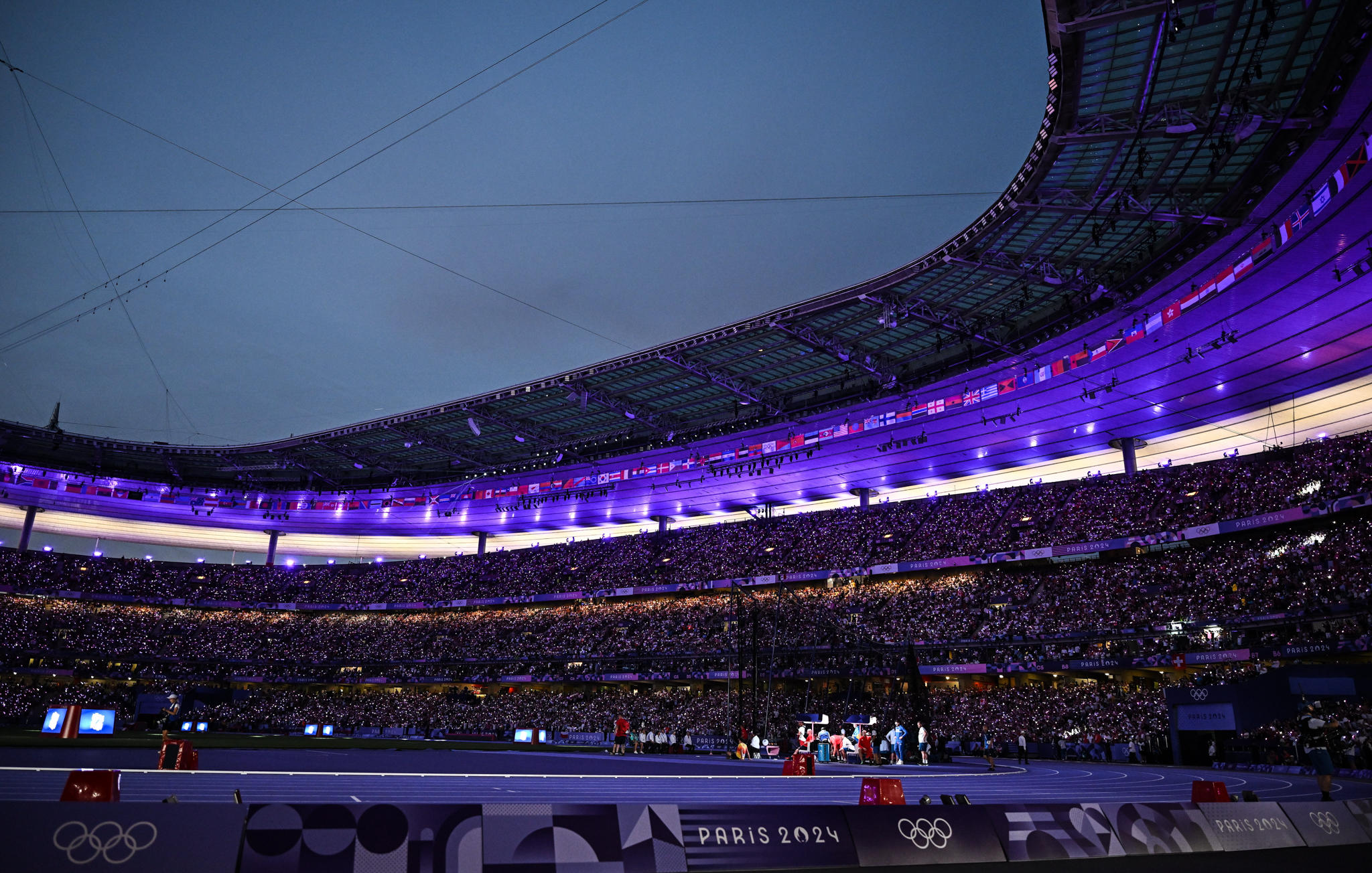 Vue d'ensemble du Stade de France qui accueillera la cérémonie de clôture des Jeux olympiques Paris 2024. Photo : Sam Barnes/Sportsfile