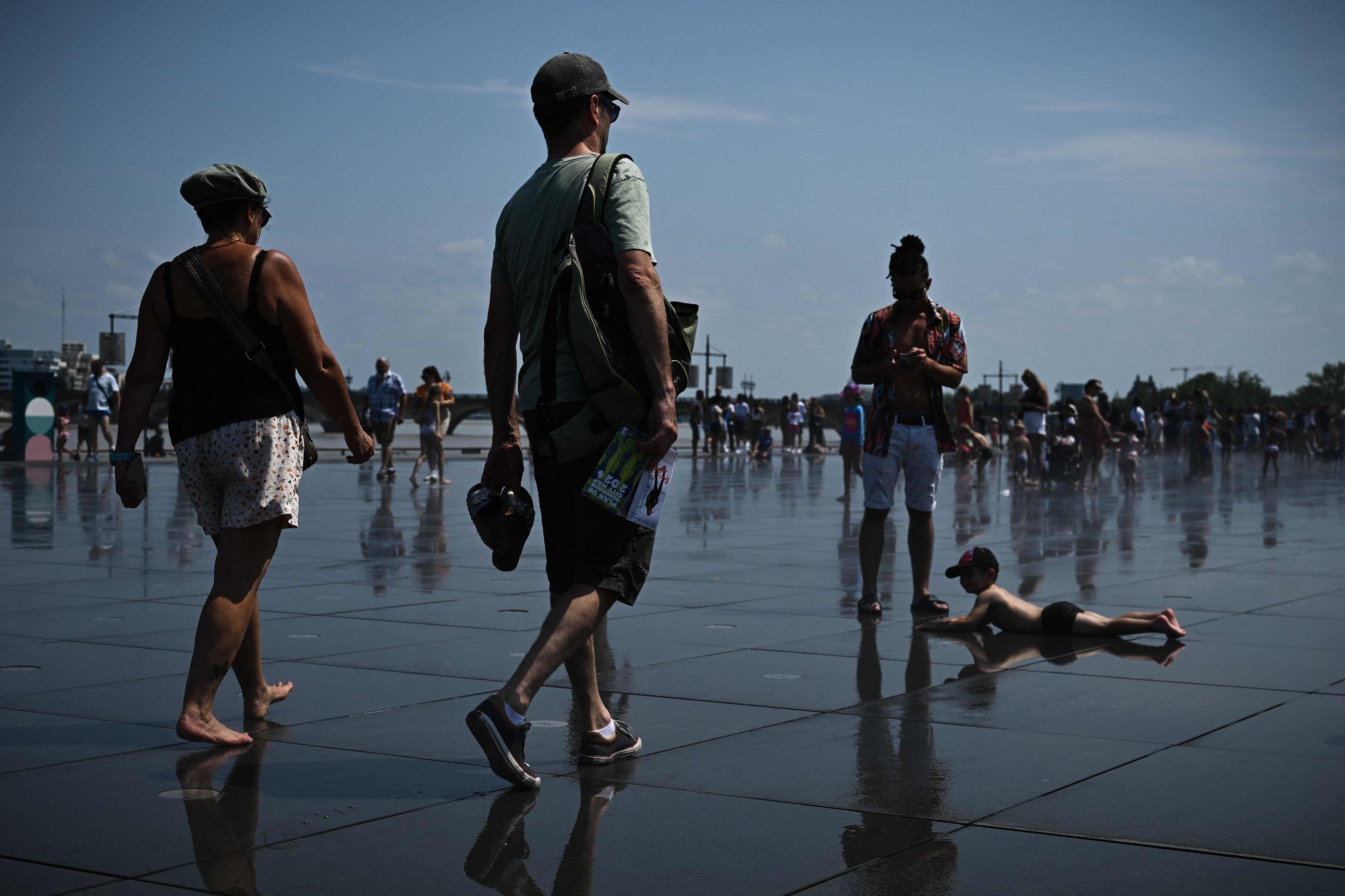 Il fera jusqu'à 41°C à Bordeaux (Gironde) ce dimanche. AFP/Philippe Lopez