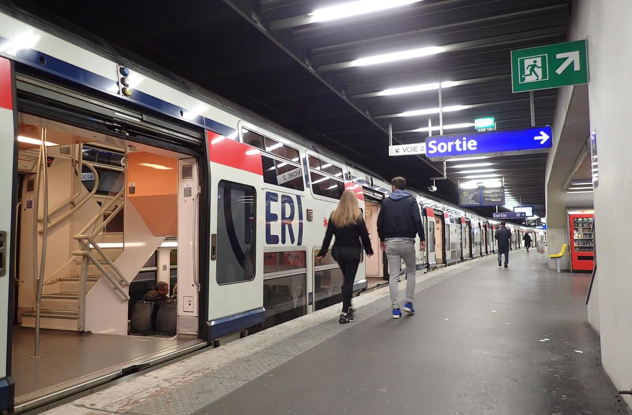 <b></b> La gare RER de Saint-Germain-en-Laye.