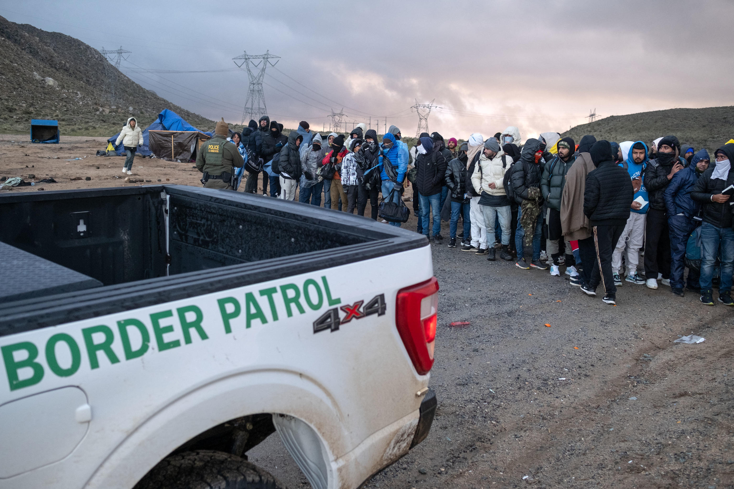 À l’approche de l’élection présidentielle, la pression migratoire s’est encore accrue à la frontière mexicaine. AFP/Guillermo Arias