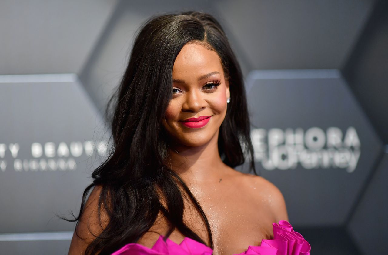 <b></b> Rihanna chez Sephora à Brooklyn en septembre 2018. 