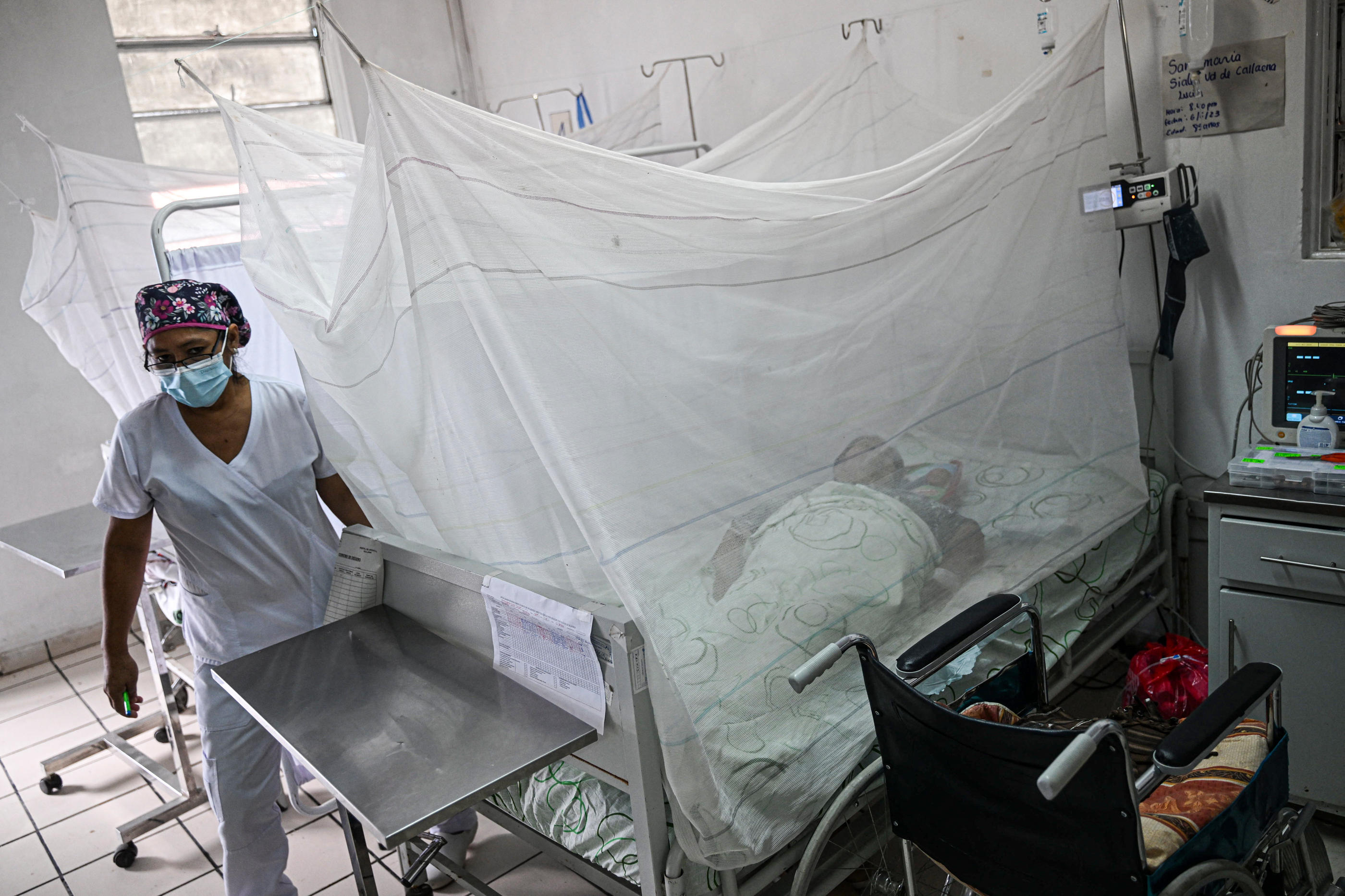 Dans cet hôpital du Pérou, on fait face à la flambée de Guillain-Baré, un syndrome à l’origine d’une faiblesse musculaire, d’une perte de sensation des membres pouvant aller jusqu’à la mort. AFP/Ernesto Benavides