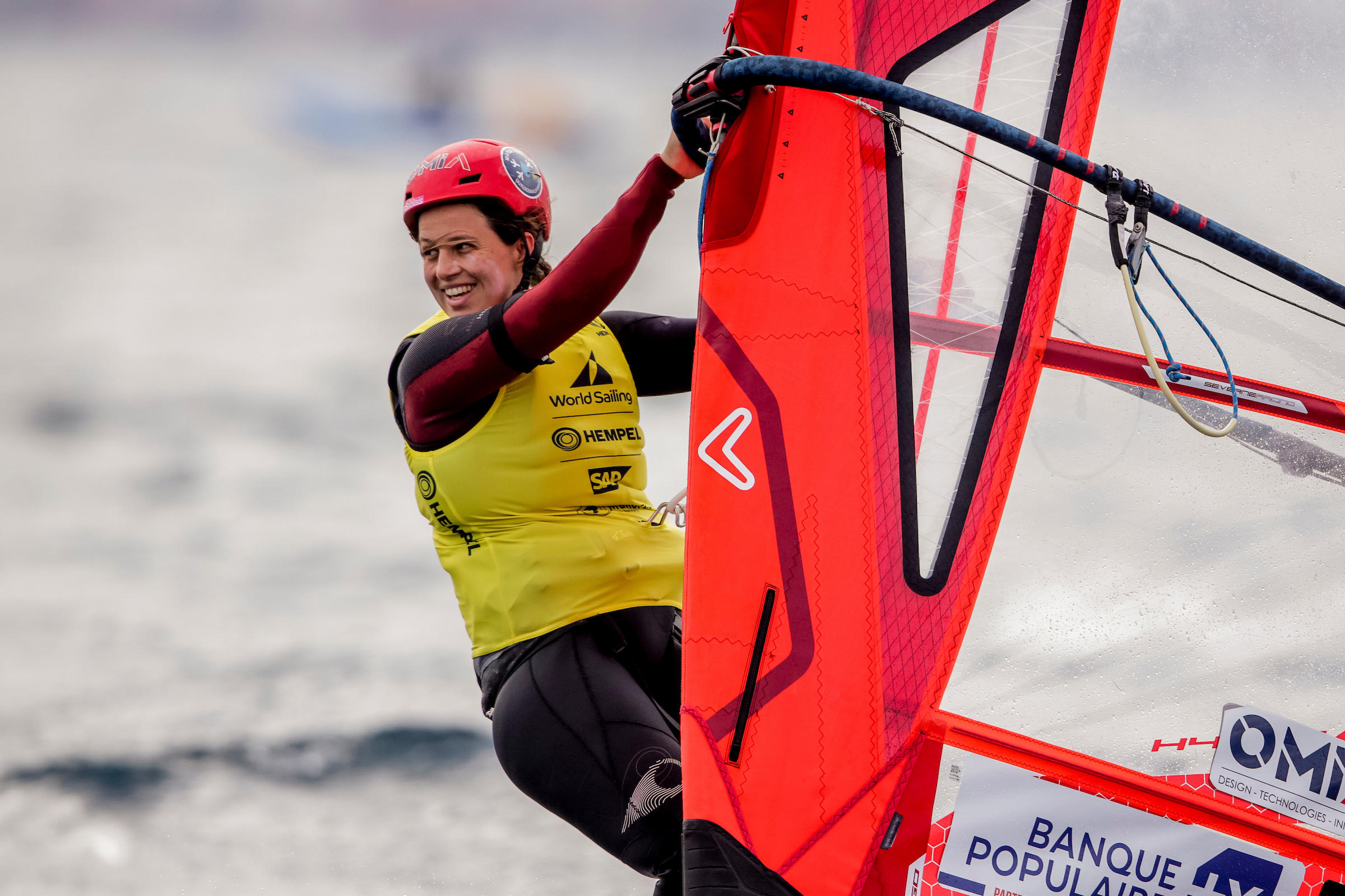 Hélène Noesmoen (ici en 2022) espère se qualifier pour la finale, mercredi. Sailing Energy