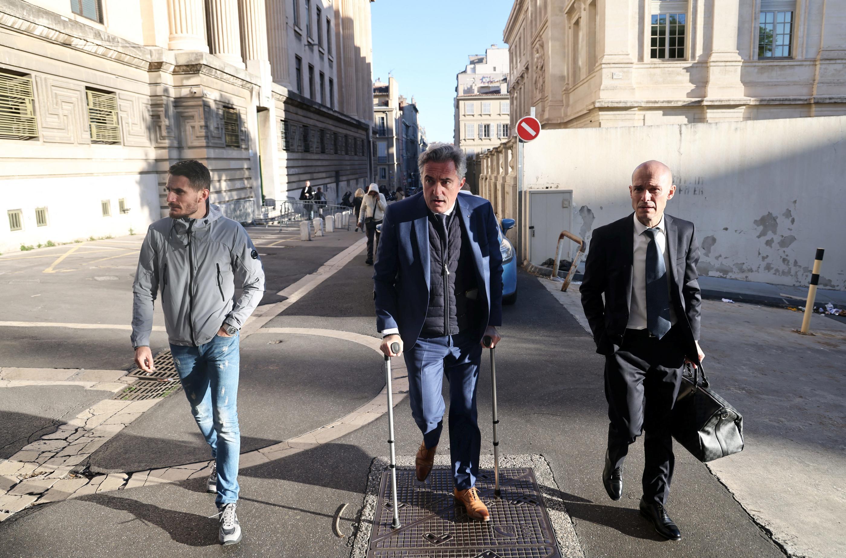 À Marseille, le 17 avril, Stéphane Ravier et son fils comparaissaient au tribunal correctionnel notamment pour prise illégale d'intérêt. PhotoPQR/La Provence/Valerie Vrel