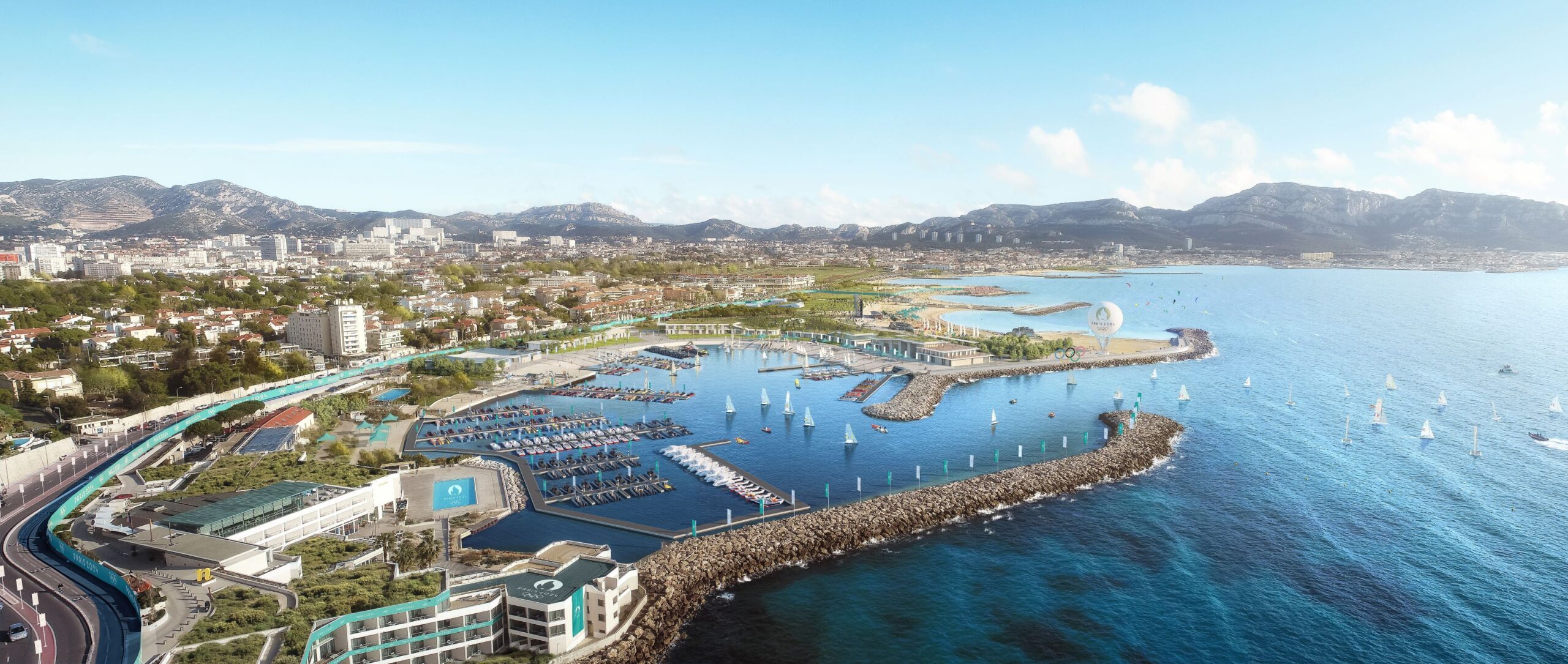 La Marina olympique, qui sera inaugurée ce mardi à Marseille, est prête à accueillir les athlètes du monde entier pour les épreuves de voile des JO de Paris 2024. DR