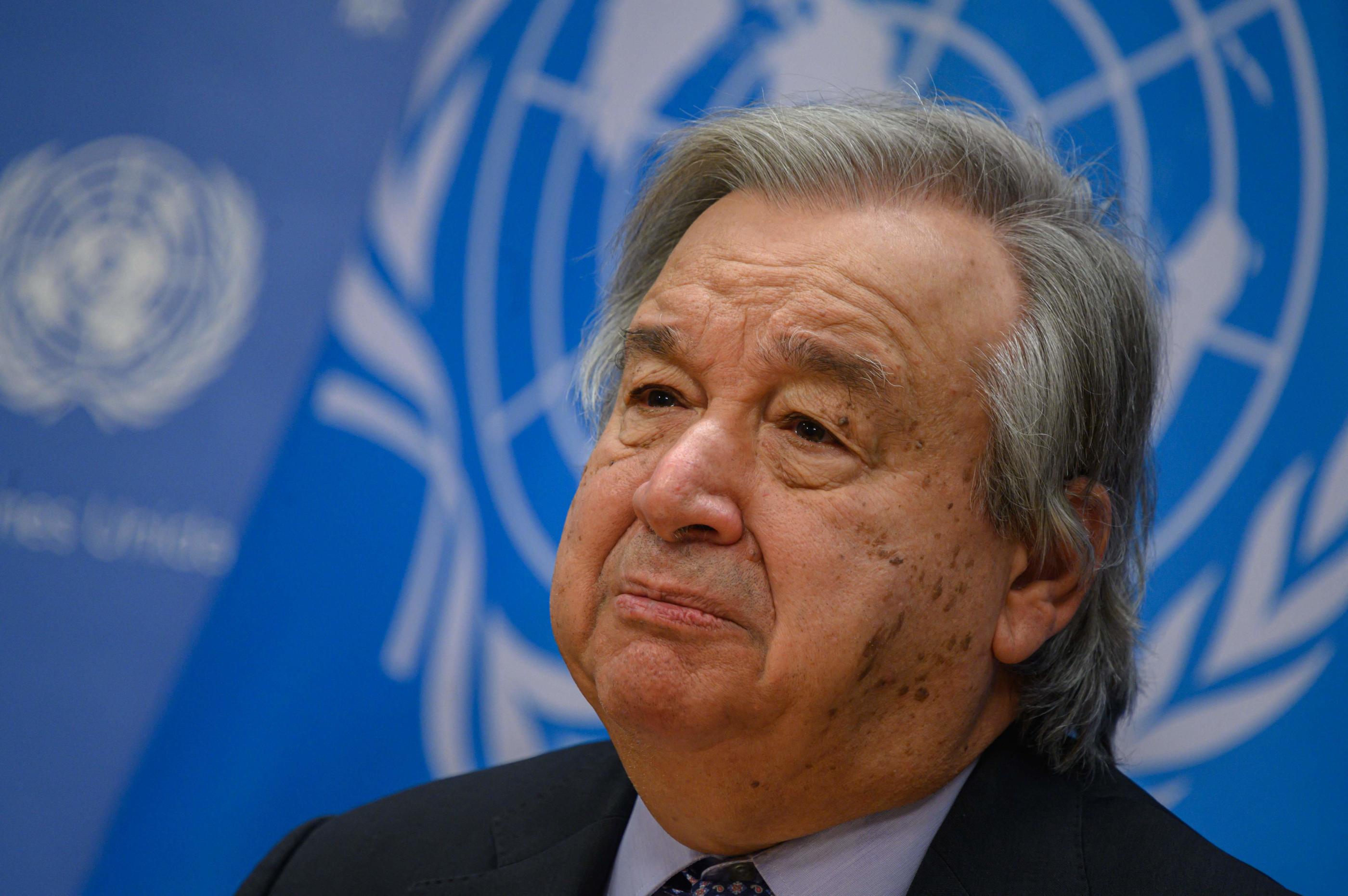 Le secrétaire général de l'ONU Antonio Guterres estime que «les perspectives de paix ne cessent de se réduire». AFP/Ed JONES.
