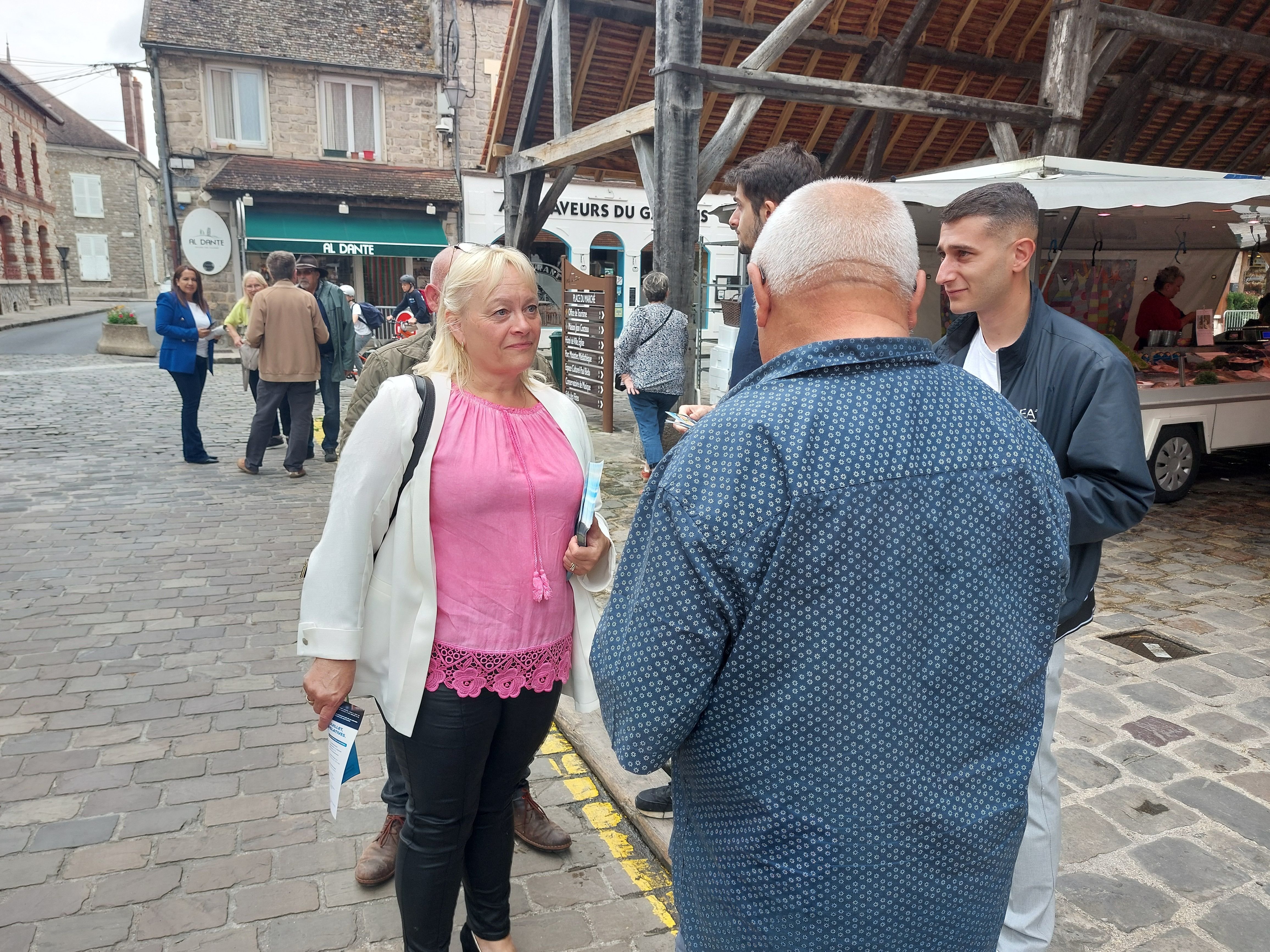 Milly-la-Forêt, le 20 juin. Nathalie Da Conceiçao Carvalho est la députée sortante RN de la 2e circonscription de l'Essonne. Elle est candidate à sa réélection. LP/Cécile Chevallier