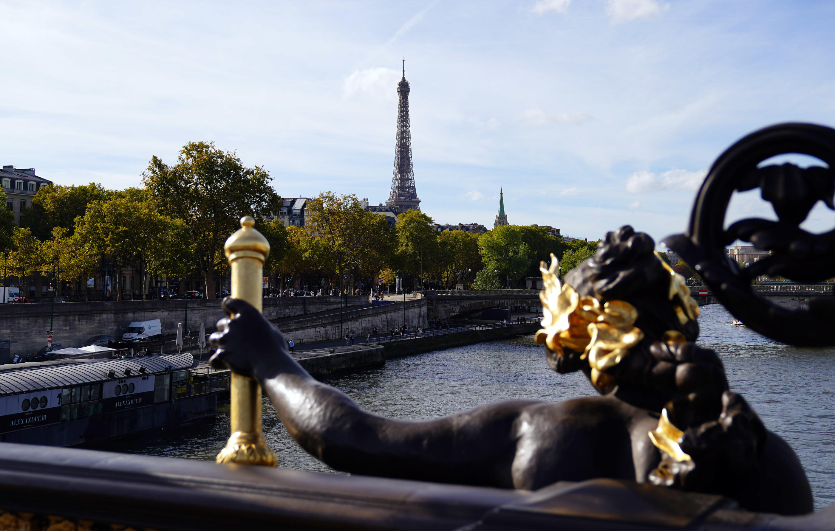 Le départ et l'arrivée des épreuves de triathlon et paratriathlon se situeront aux abords du Pont Alexandre III à Paris. Sipa USA - Photo by Icon sport