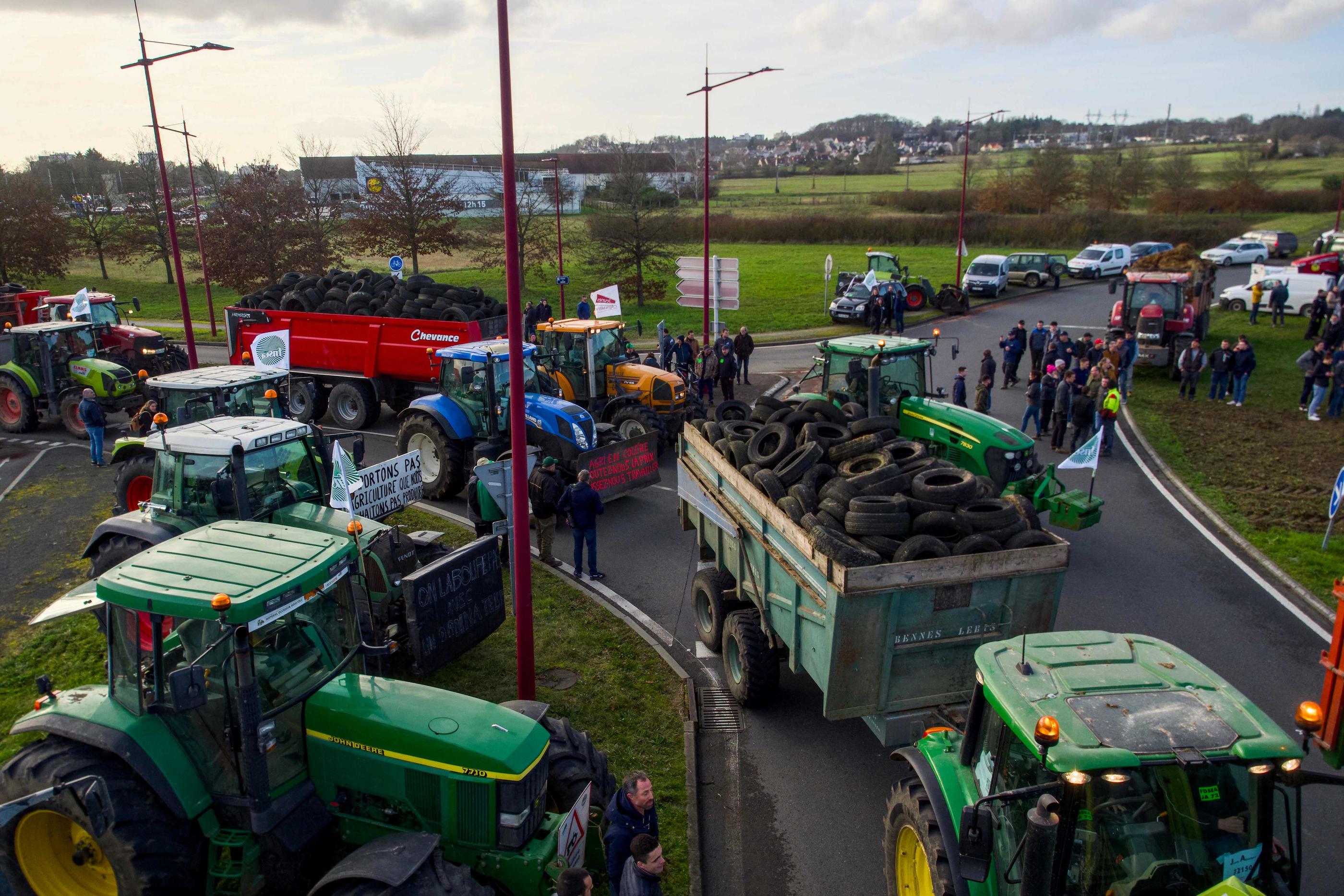 Les agriculteurs sont mobilisés depuis plusieurs jours partout en France. AFP/Guillaume Souvant