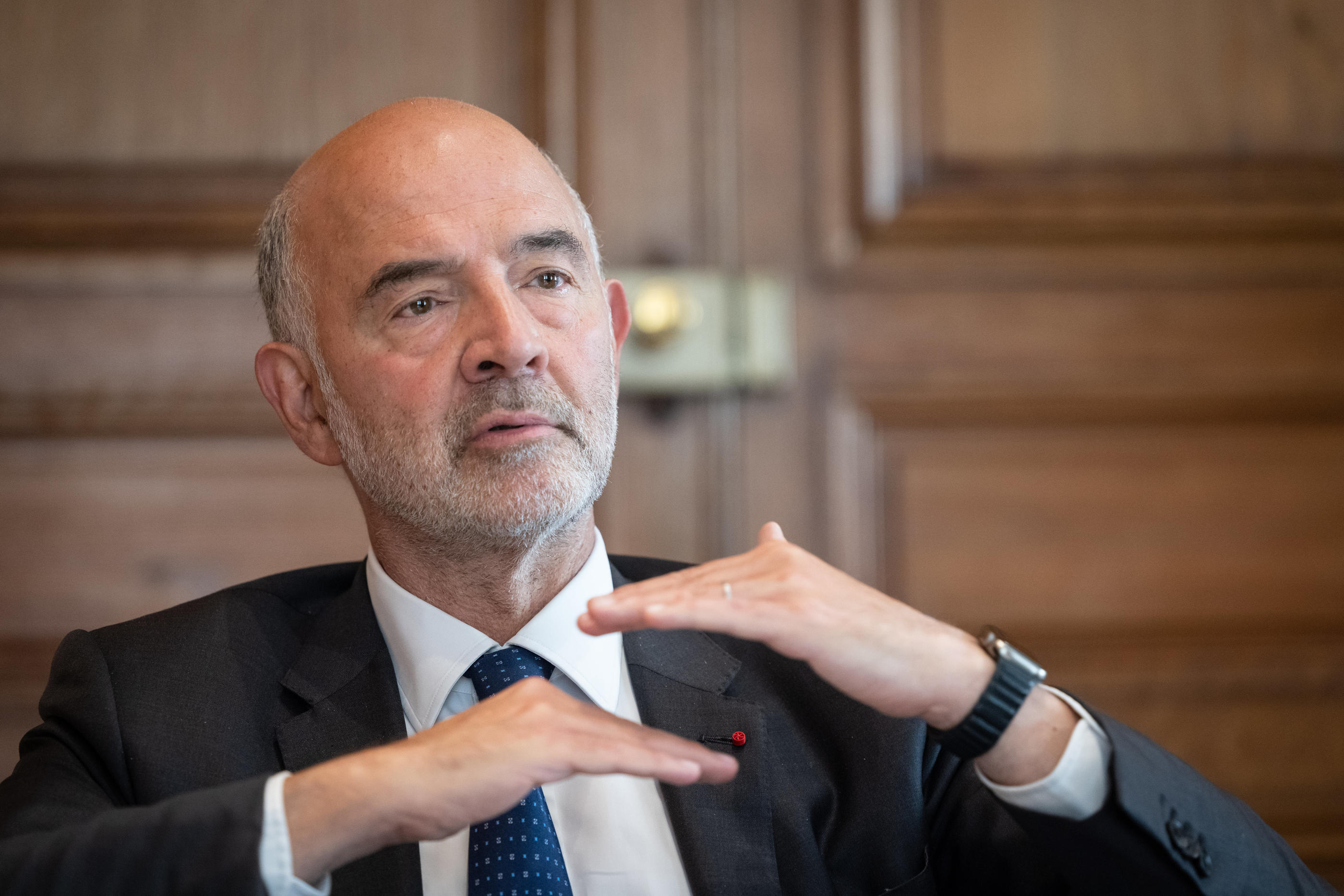 Pierre Moscovici, patron de la Cour des comptes, plaide pour « une nouvelle trajectoire », qualifiant de déjà « caduque » ou « obsolète » celle affichée par le gouvernement démissionnaire. LP/Arnaud Dumontier