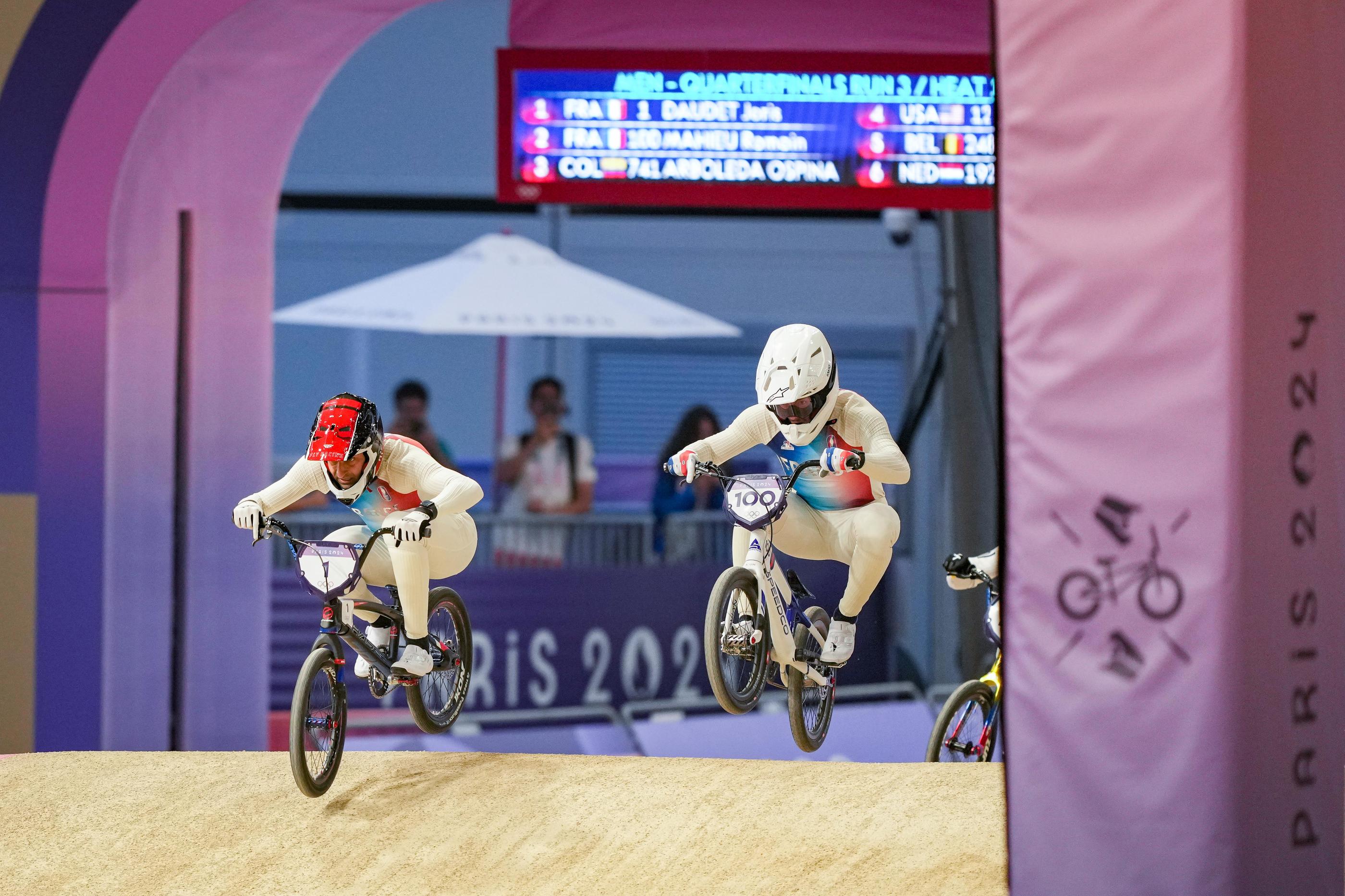 Joris Daudet et Romain Mahieu ont assuré leur qualification, ce jeudi soir, pour les demi-finales, et ont assis leur positions de favoris. Icon Sport