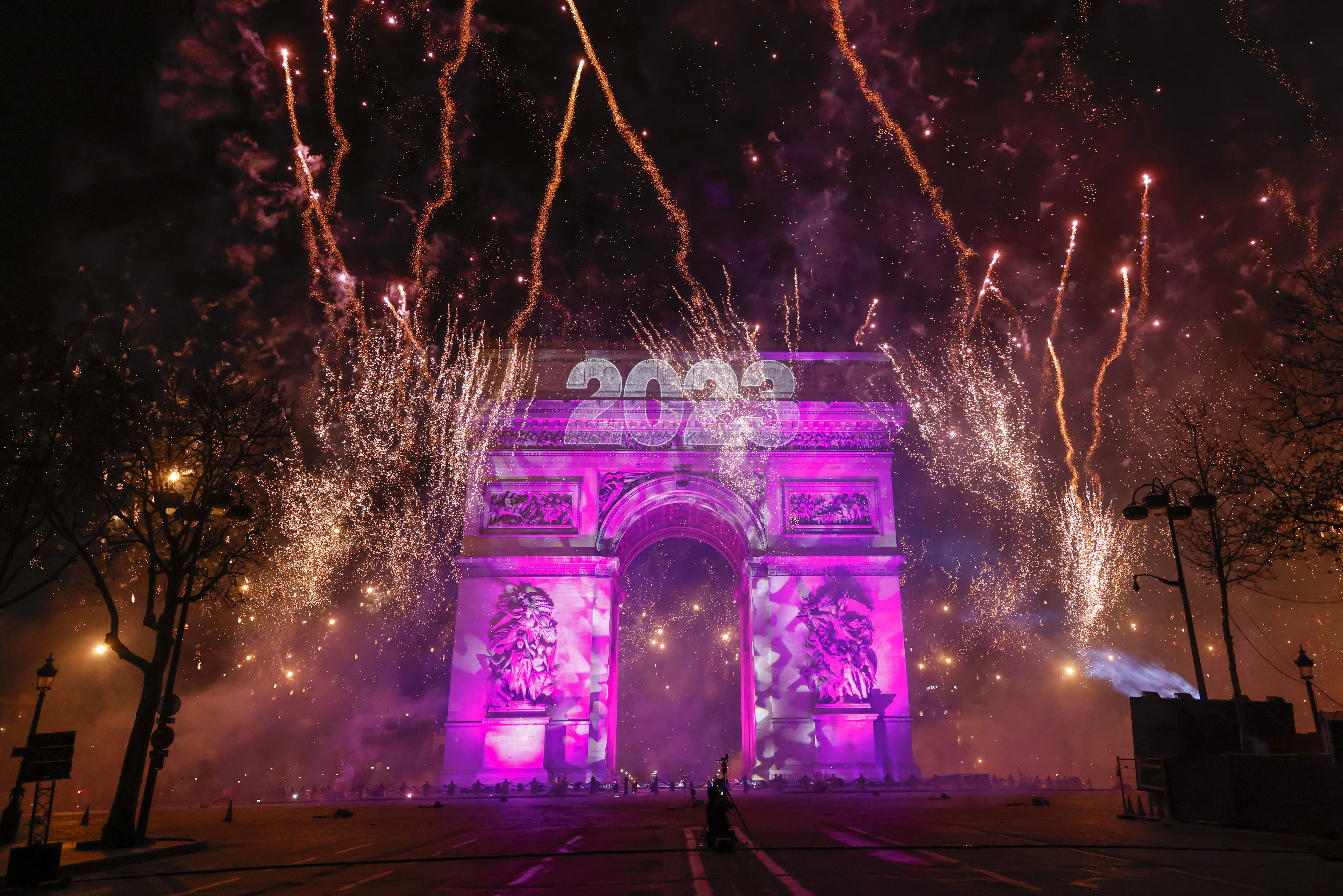 Feu d'Artifice du Nouvel An. Paris/France - 31 Décembre 2016 
