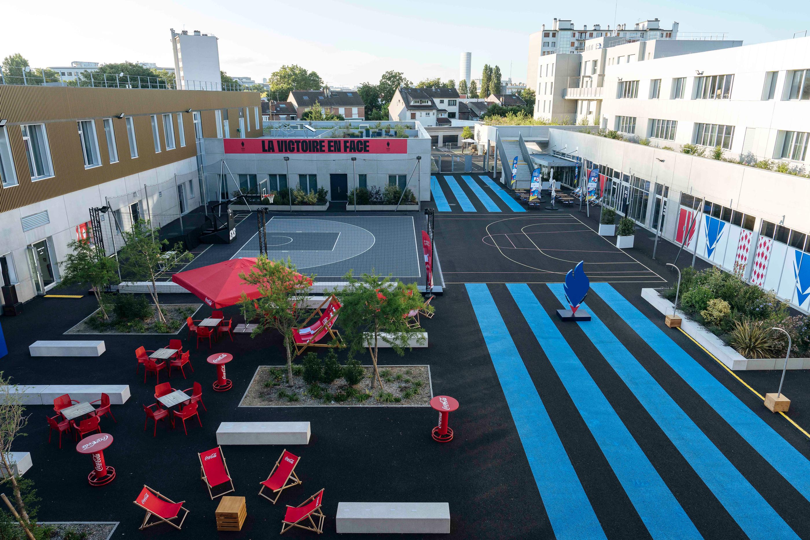 À Saint-Ouen a ouvert lundi la Maison de la Performance, l'annexe du Village olympique pour les sportifs français. Photo Lewis Joly/ANS/TLMALP