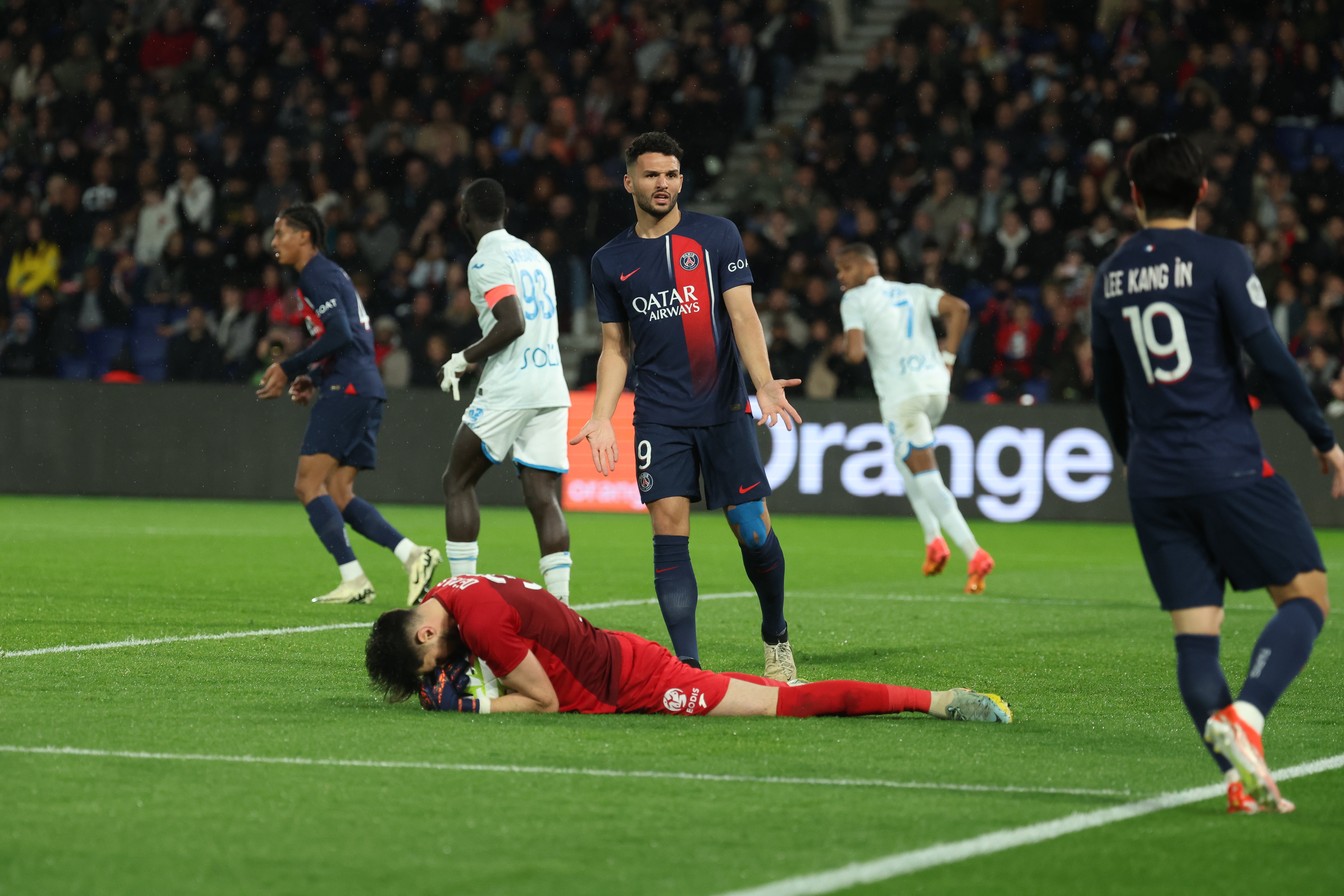 Malgré l'égalisation de Gonçalo Ramos en fin de match face au Havre, le  PSG a raté sa soirée. LP/Arnaud Journois