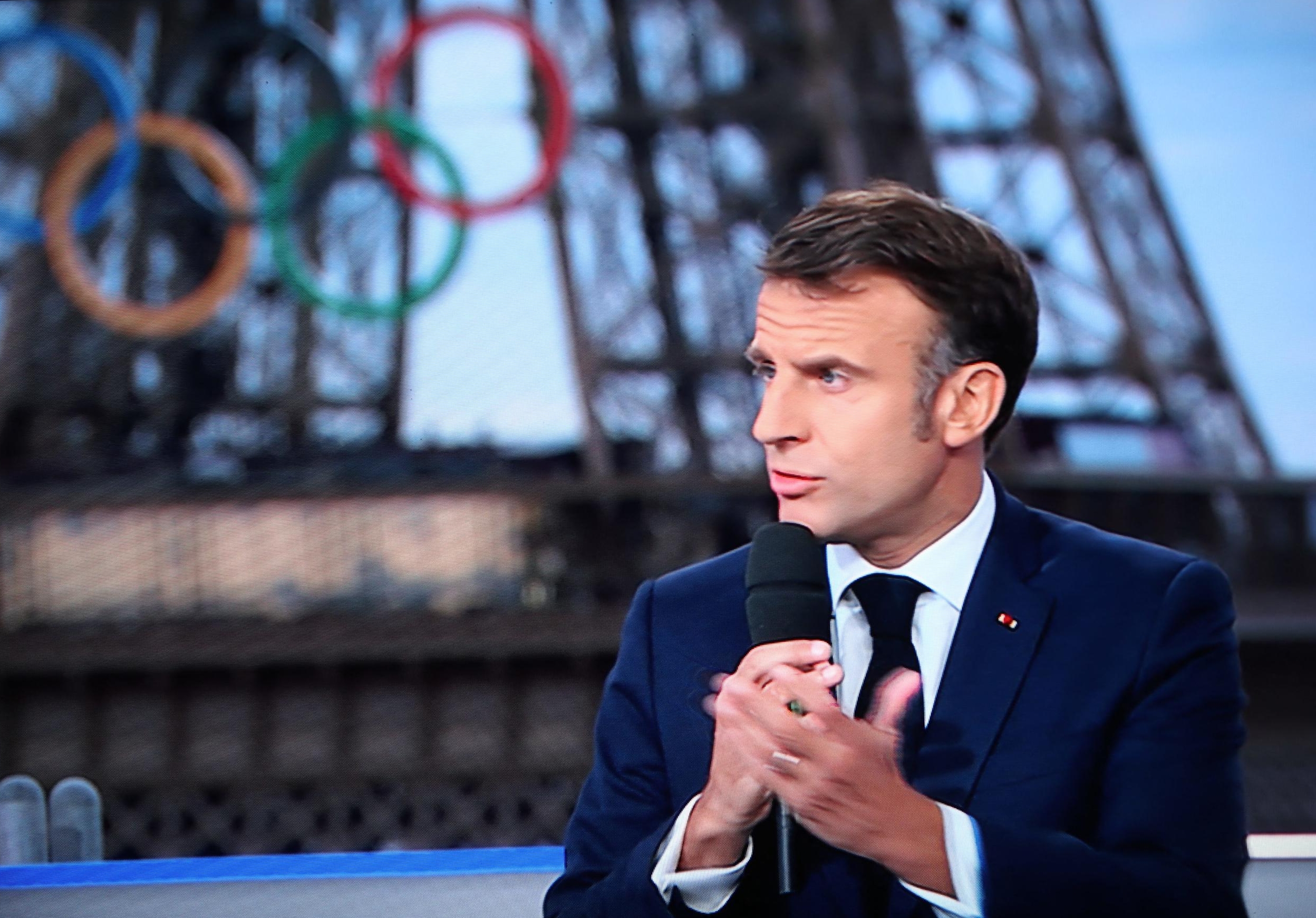 France 2 est arrivé en tête des audiences mardi entre 20h10 et 20h50 grâce aux 6,34 millions de Français qui ont suivi l’interview du président de la République Emmanuel Macron en direct. PhotoPQR/L'Alsace/Vincent Voegtlin