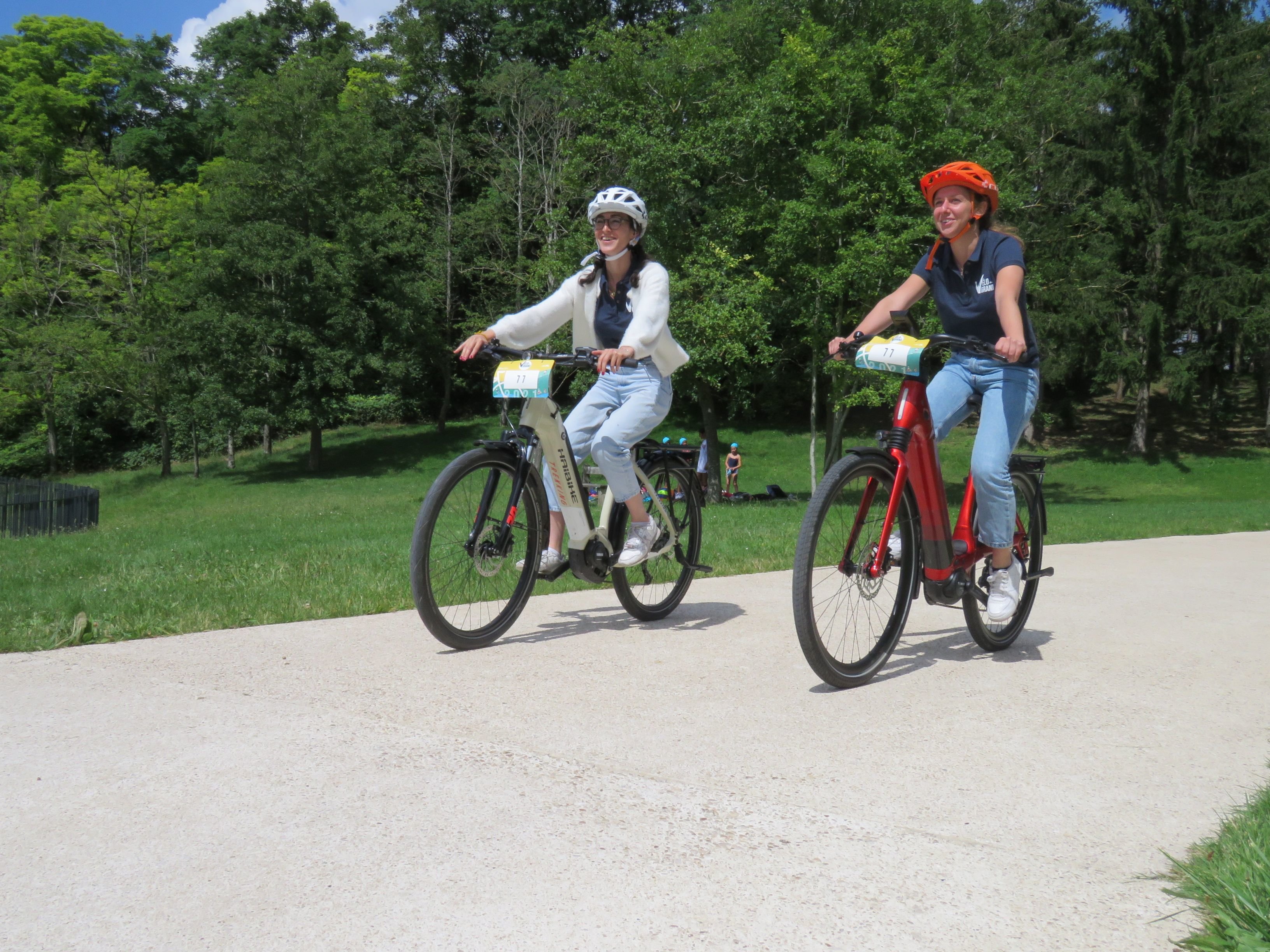 Ile de loisirs de Jablines-Annet (Seine-et-Marne), jeudi 8 juillet 2021. Des randonnées seront proposées lors du festival Vélo en Grand, qui débutera le 17 septembre. LP/Léonie Cornet