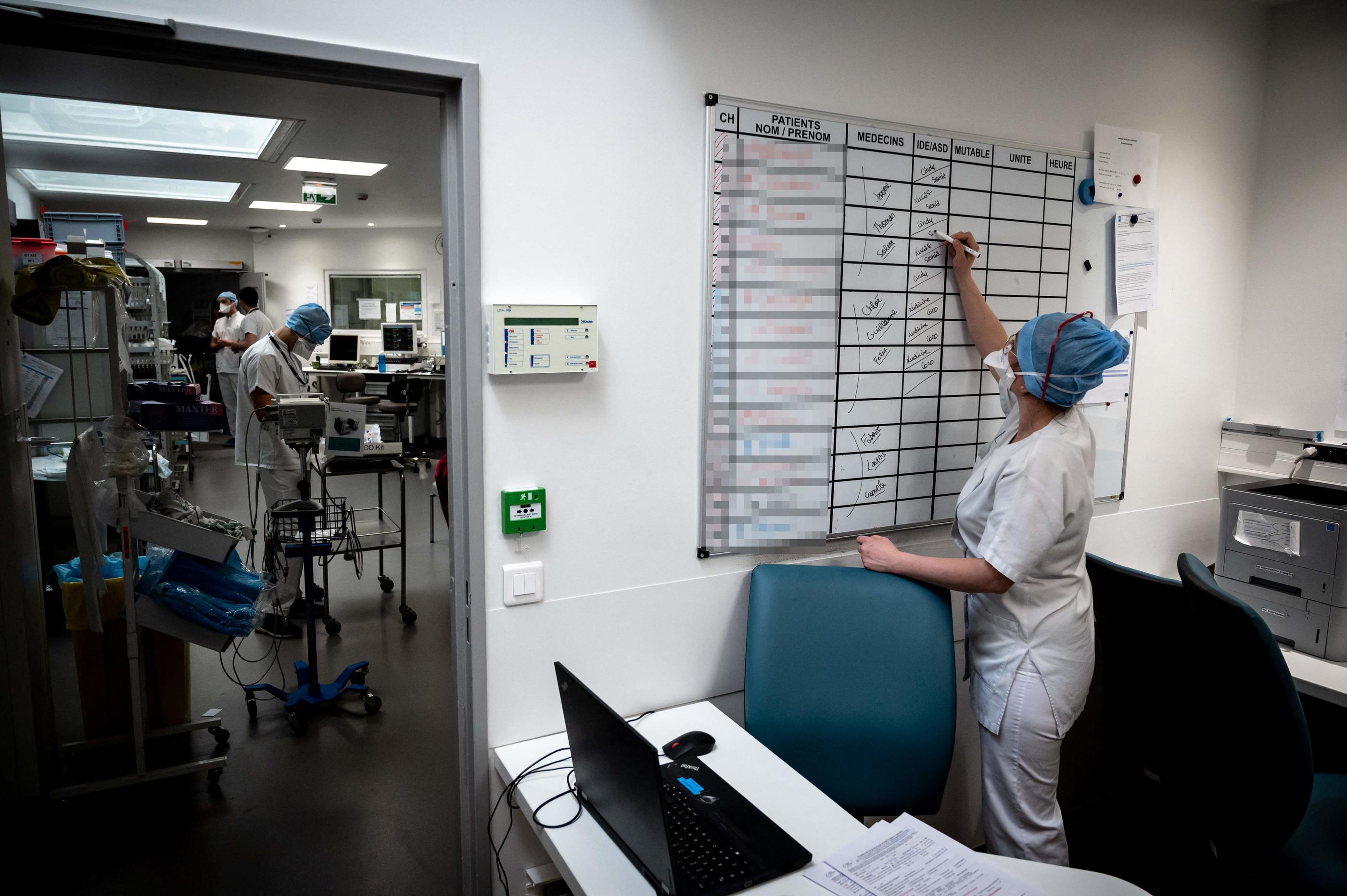 Hôpital Lyon Sud, à Pierre-Bénite, le 7 avril 2021. AFP/Jean-Philippe Ksiazek