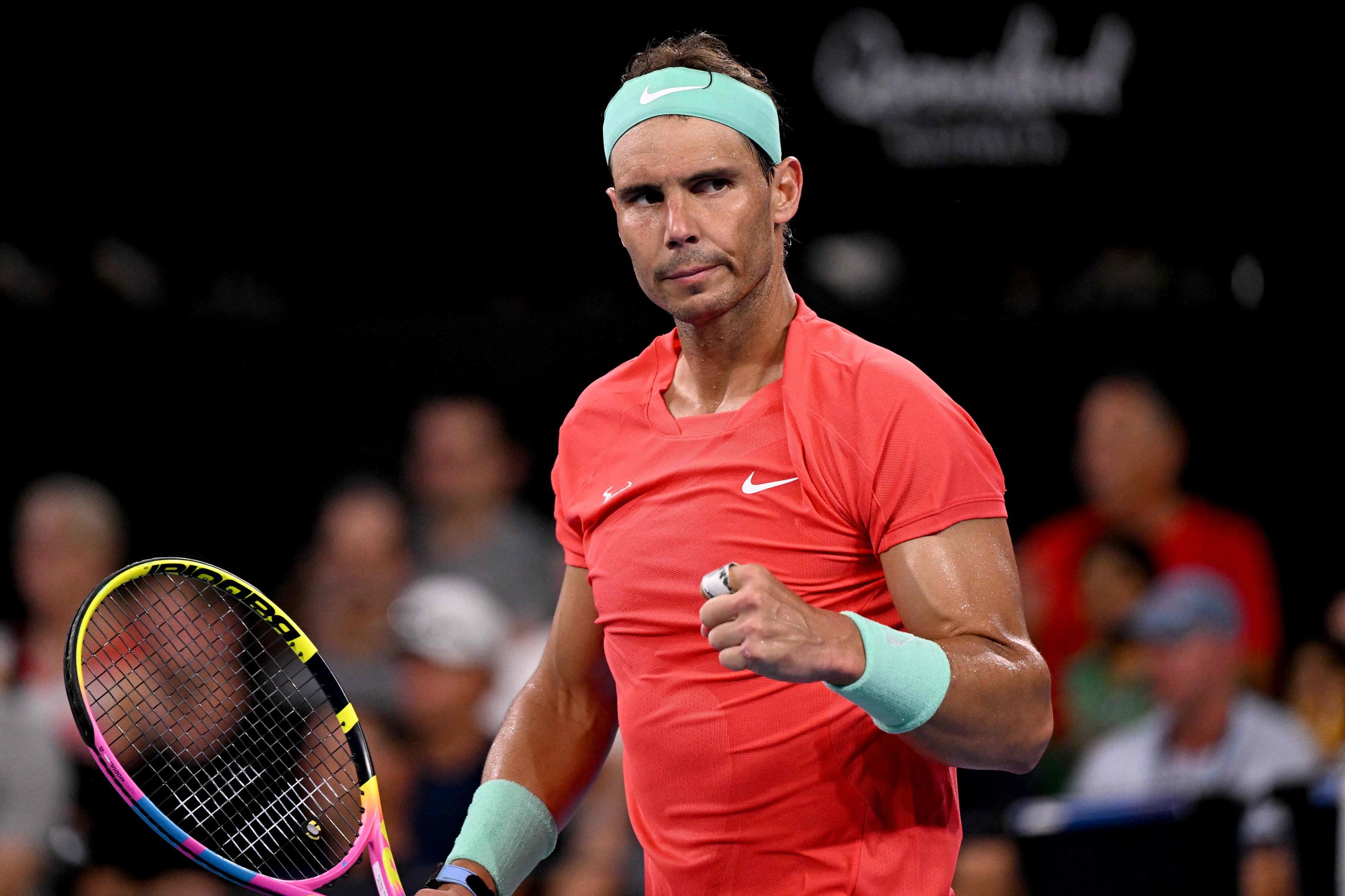 Rafael Nadal, ici à Brisbane en janvier, sera opposé à Raonic ce jeudi à Indian Wells. AFP/William West