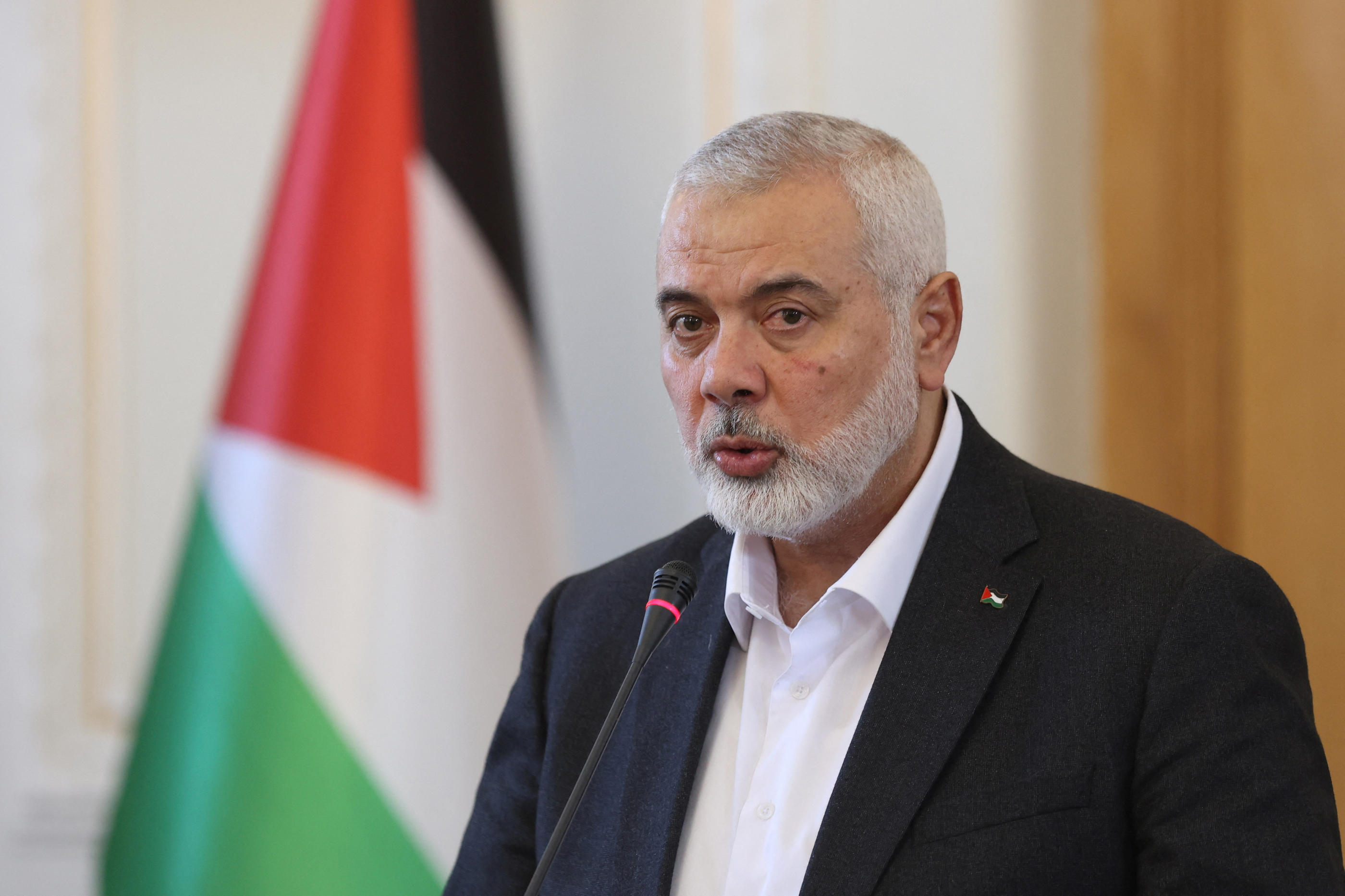 Le chef du Hamas Ismaïl Haniyeh a annoncé la mort de trois de ses fils dans une frappe israélienne. Majid Asgaripour/WANA/Reuters